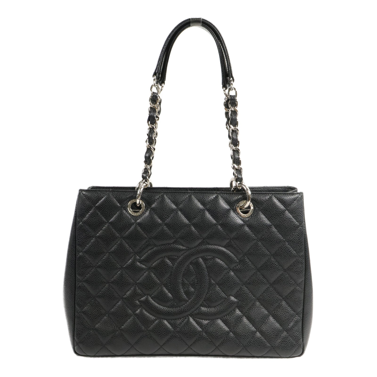 CHANEL 牛皮皮革GST Grand Shopping Tote Bag鏈帶手挽袋