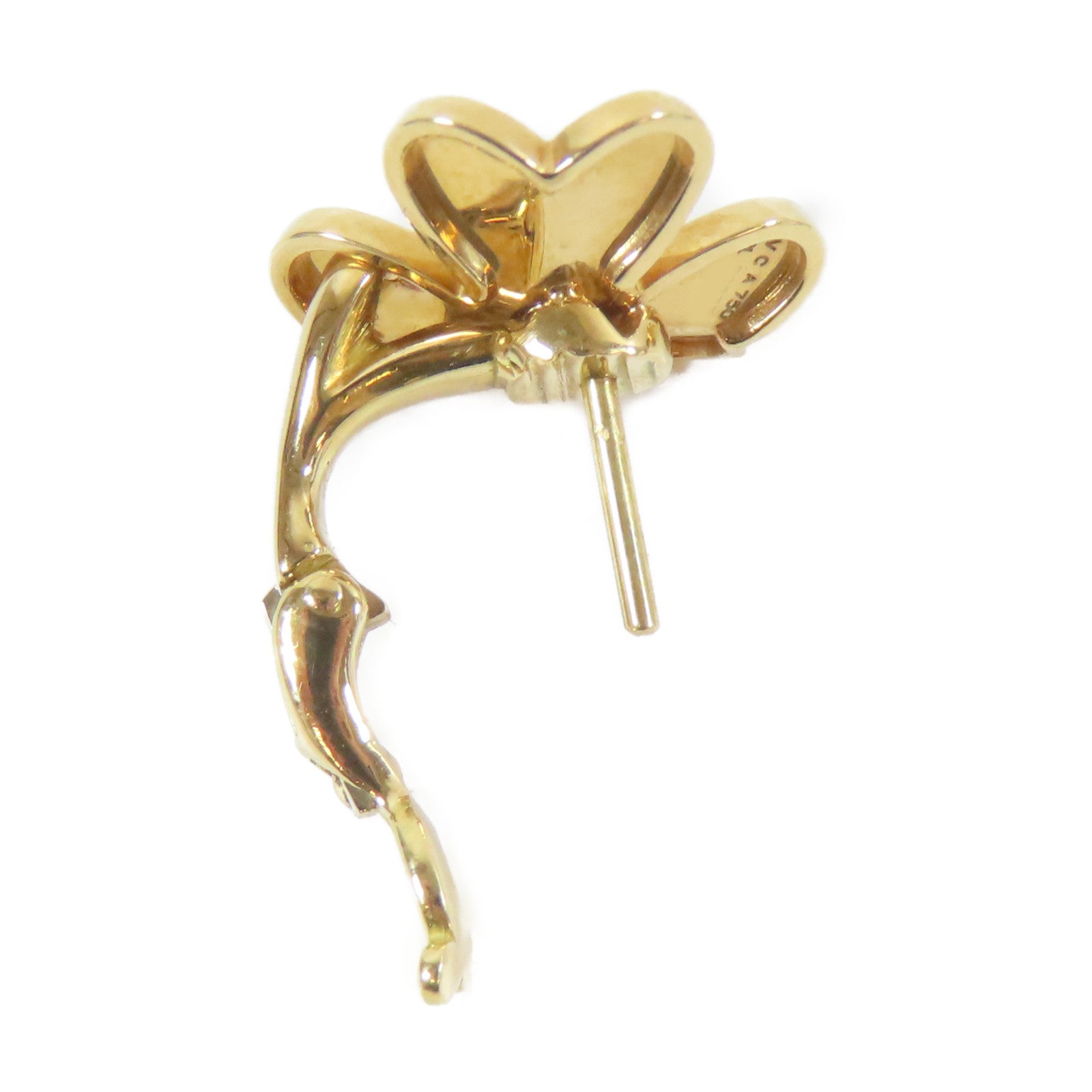 Van Cleef & Arpels 18K黃金Frivole Flower Small Model耳環金色