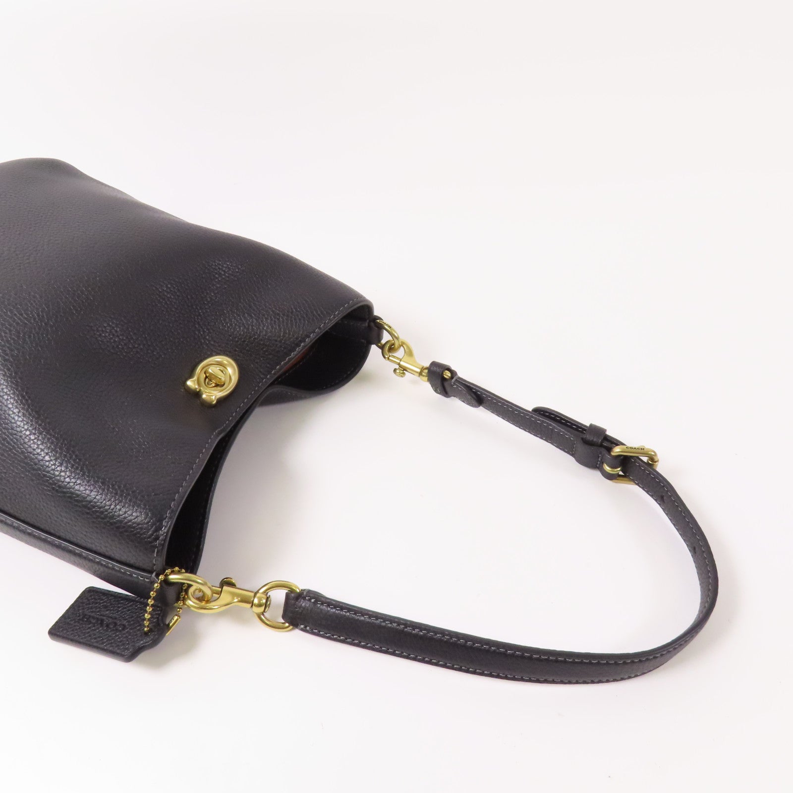 COACH 牛皮皮革Willow 19金扣手挽肩背兩用袋