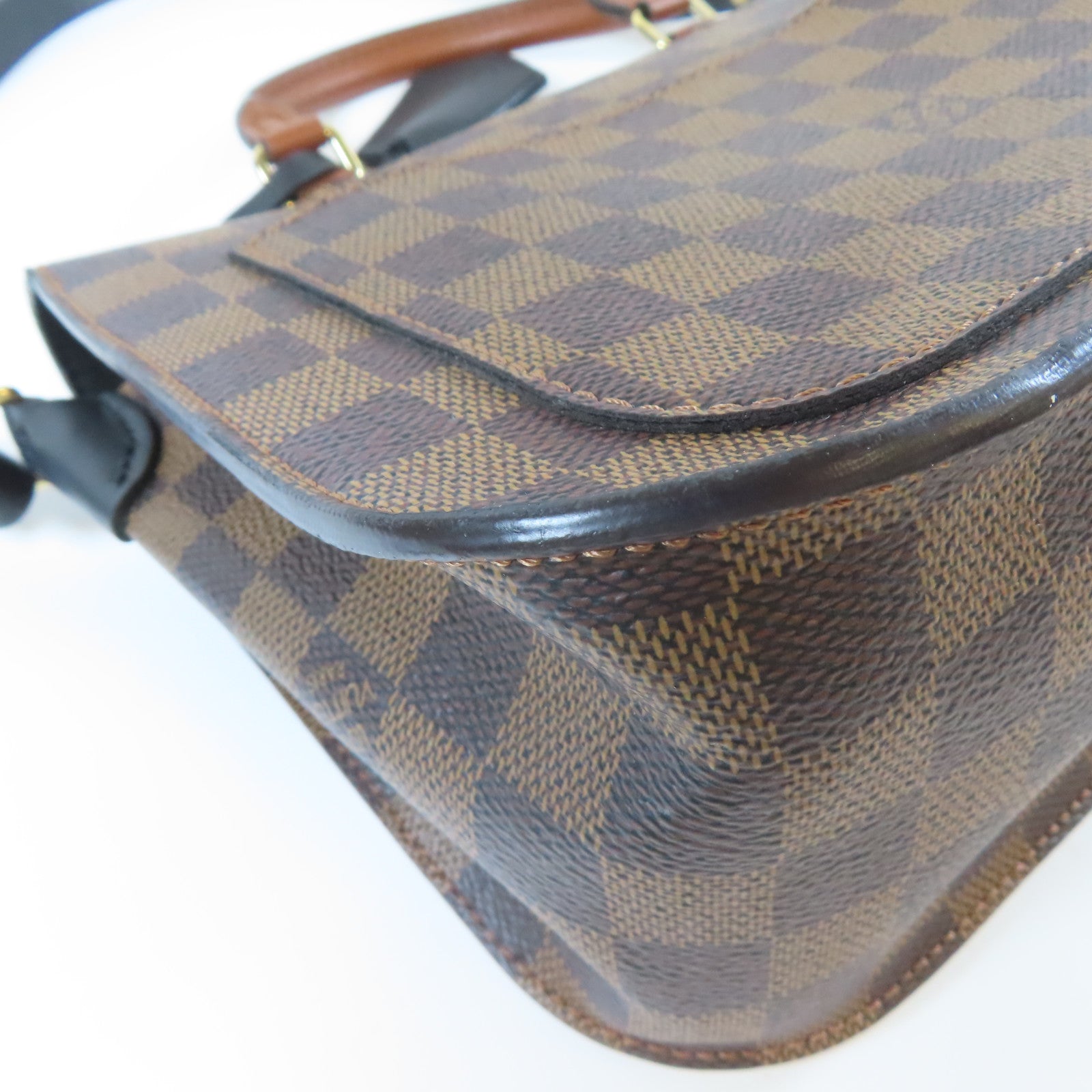 LOUIS VUITTON Damier Beaumarchais金扣手挽肩背兩用袋啡色