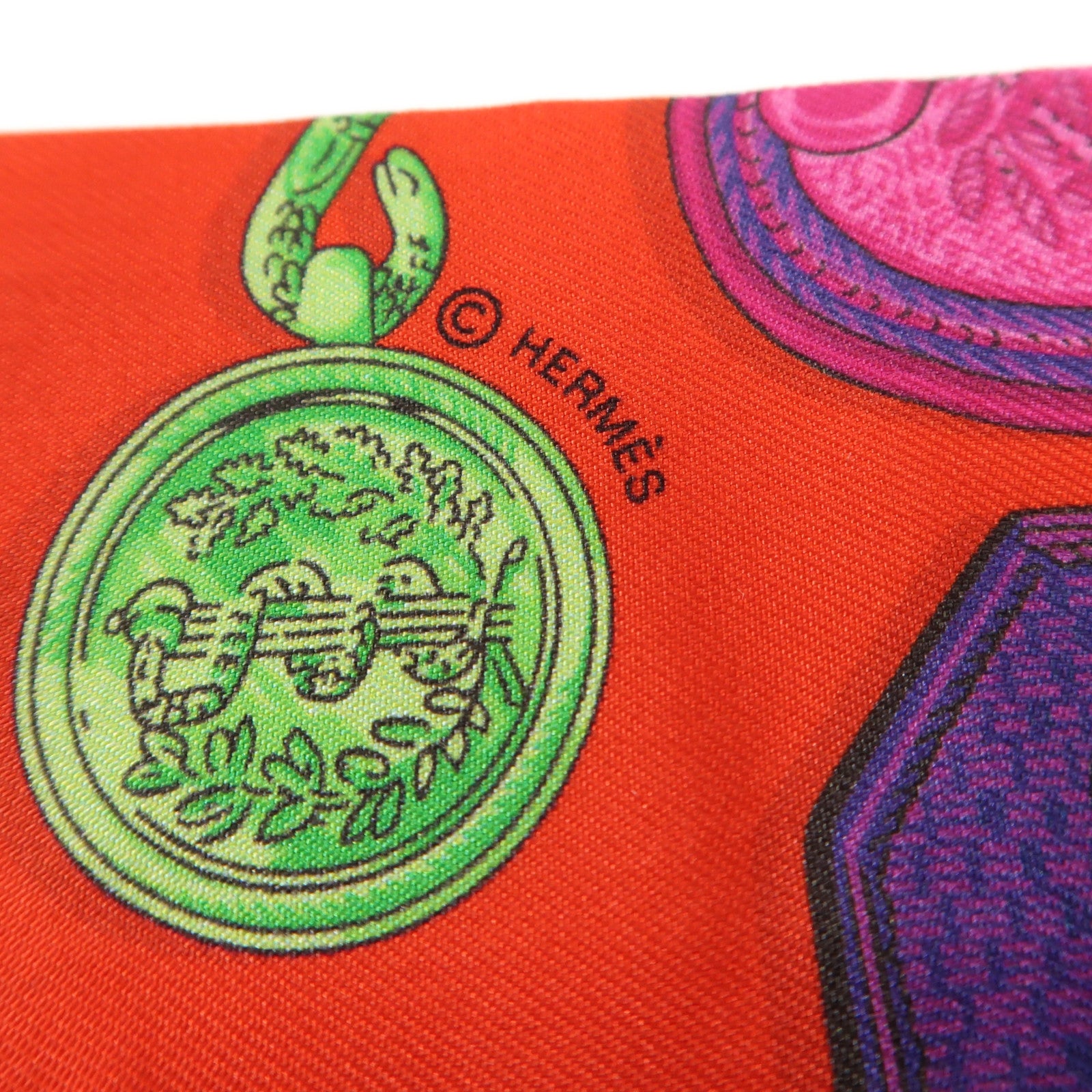 HERMES 絲質Twilly絲巾