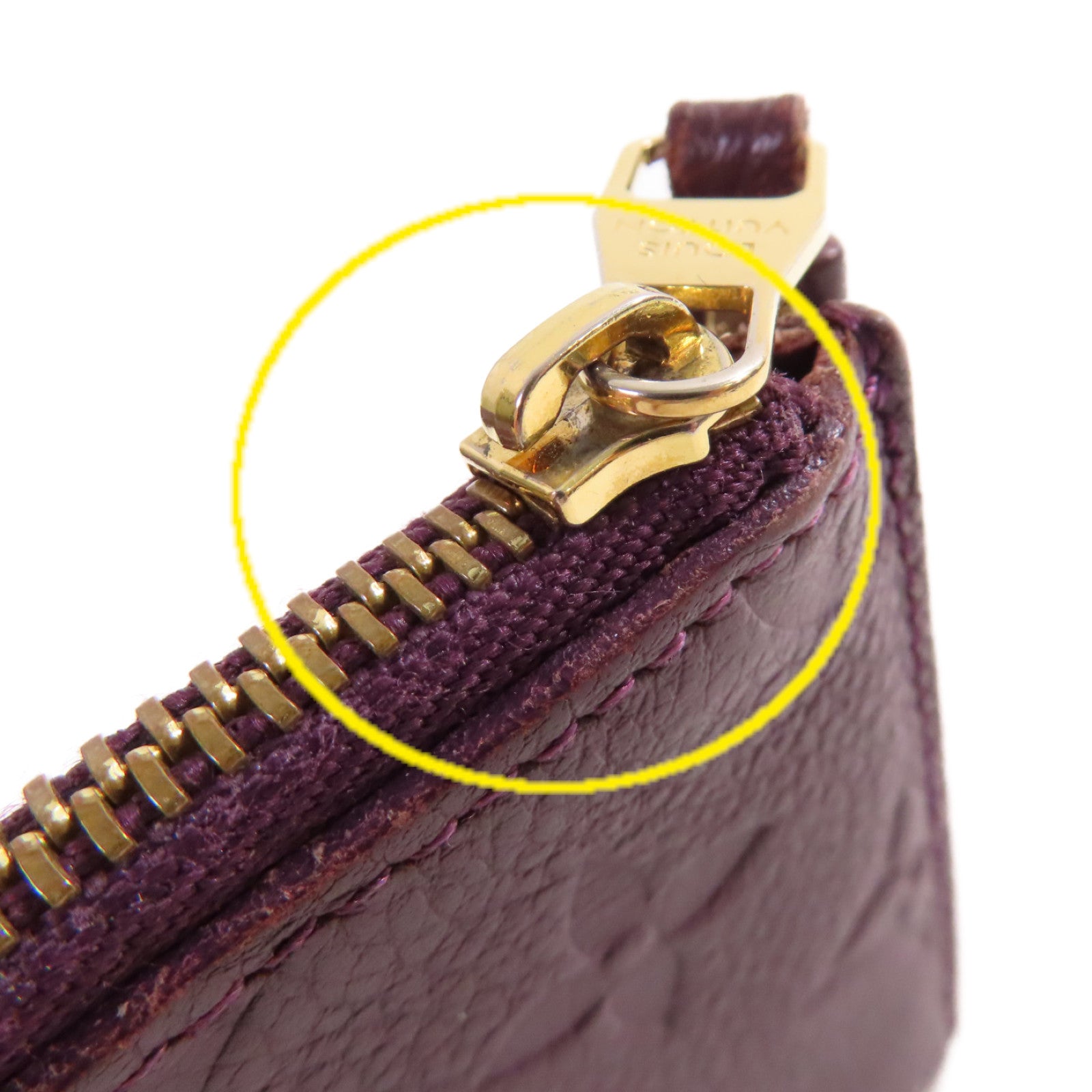 LOUIS VUITTON Monogram Empreinte Portefeuille Curieuse Long Wallet金扣長錢包紫色