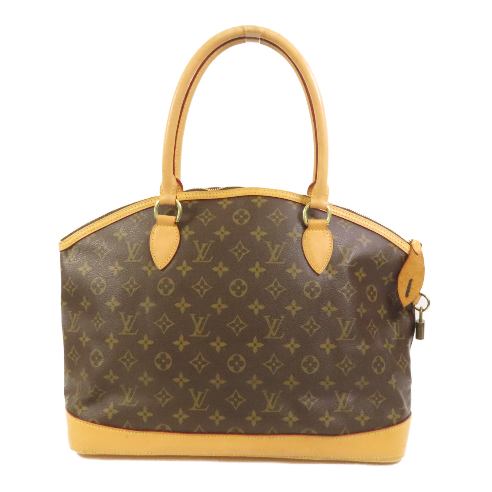 LOUIS VUITTON Monogram Lockit Horizontal Hand Bag金扣手挽袋