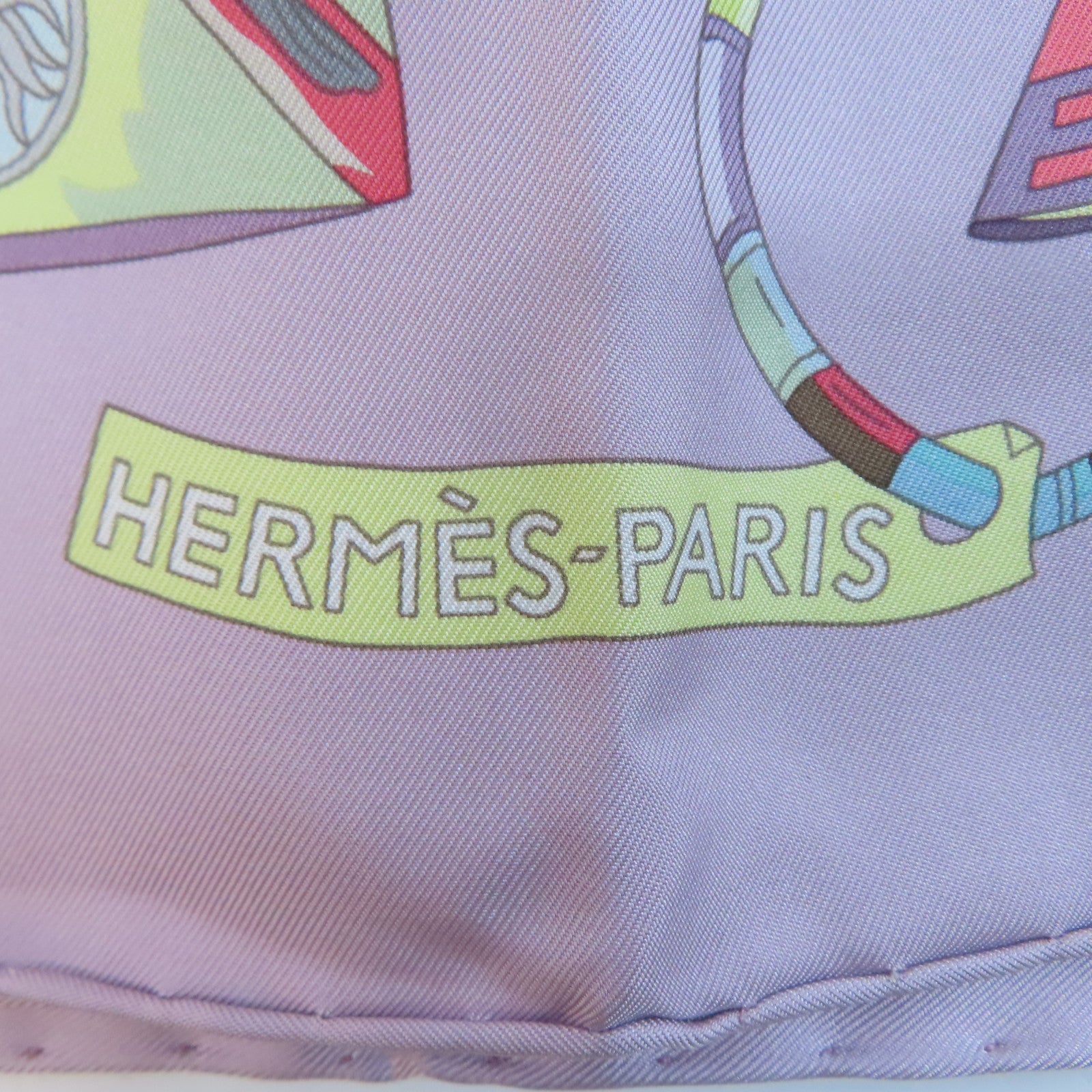 HERMES 絲質Scarf 90x90絲巾紫色/多色