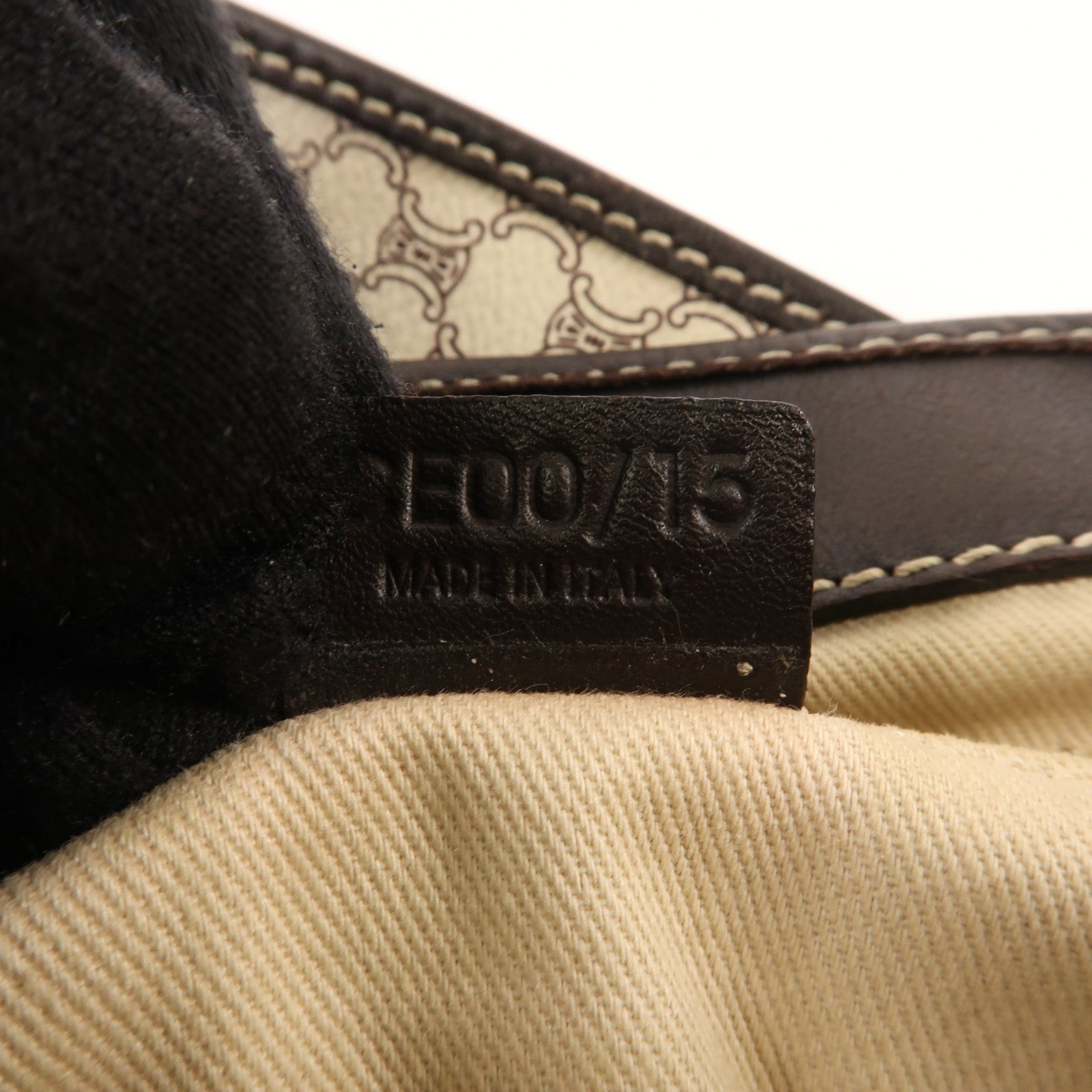 CELINE 帆布Vitage Shoulder Bag金扣肩背袋