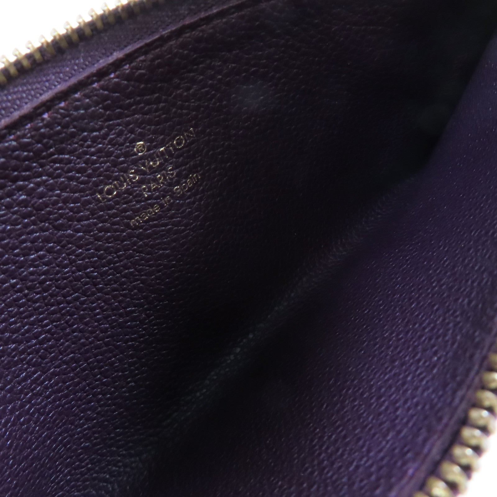 LOUIS VUITTON Monogram Empreinte Portefeuille Curieuse Long Wallet金扣長錢包紫色