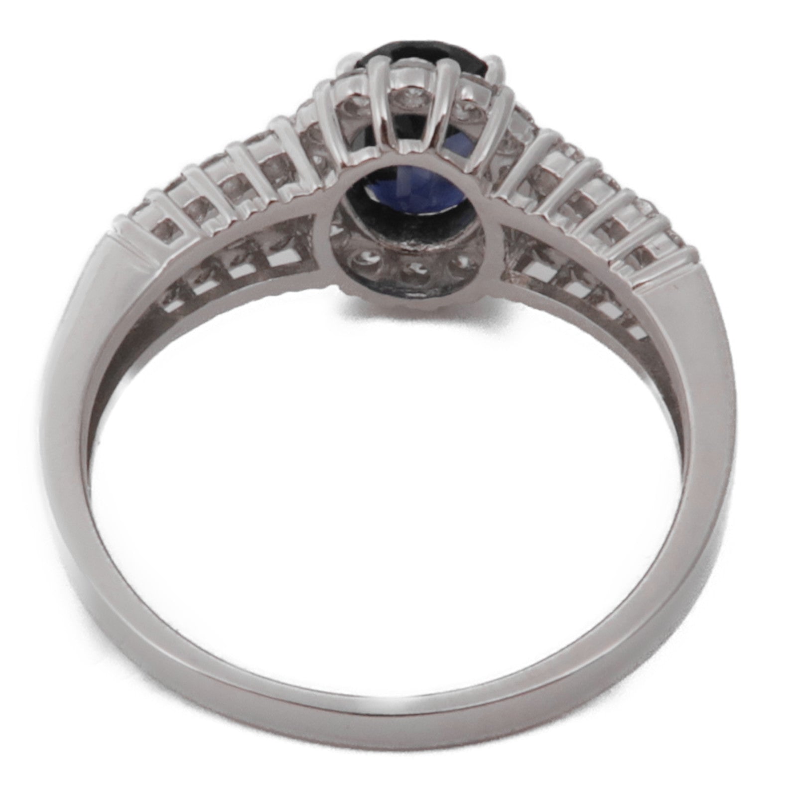 JEWELRY PT950鉑金Sapphire Diamond Ring鑽石戒指US#6