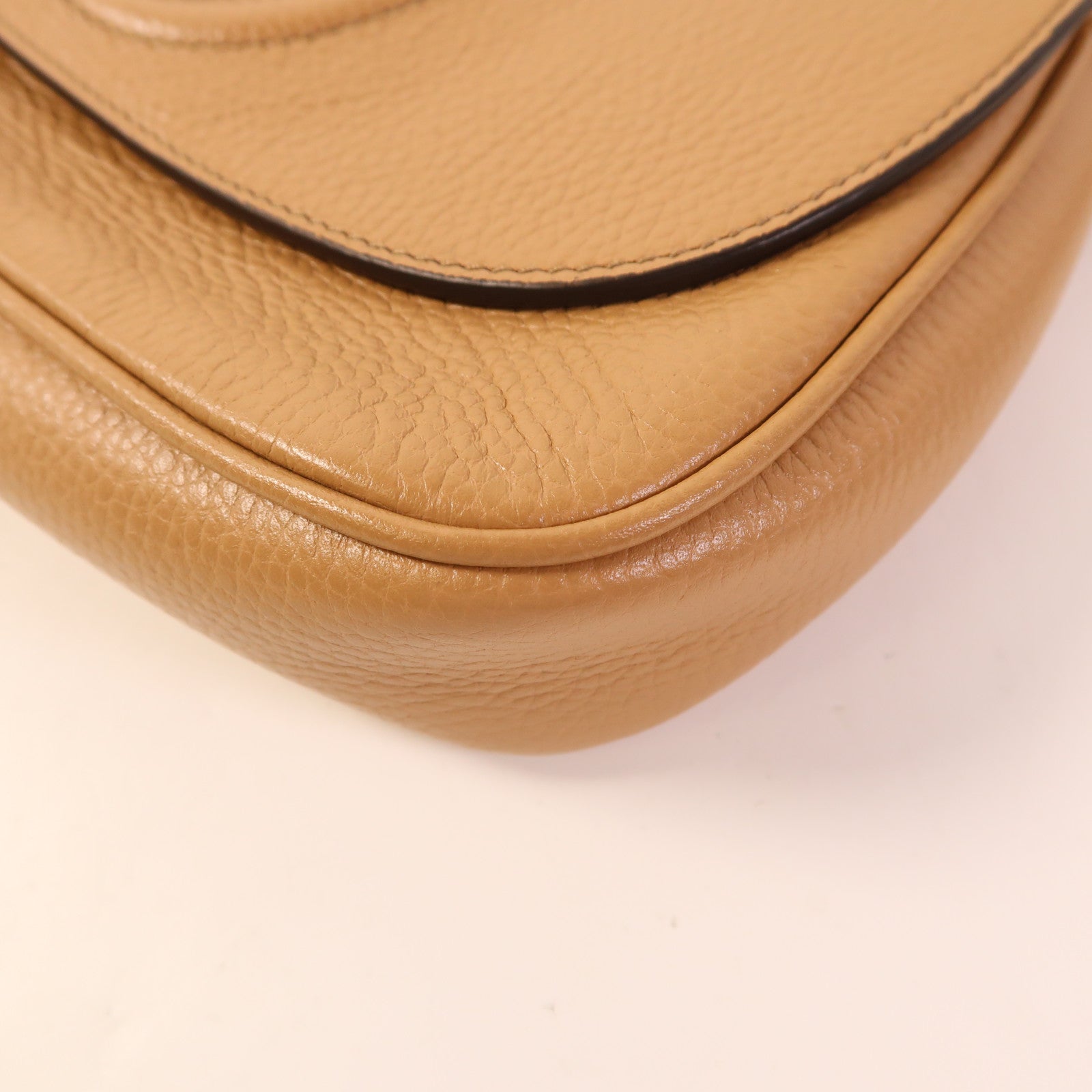 GUCCI GG GHW Chain Shoulder Bag 536224 Calfskin Leather Brown
