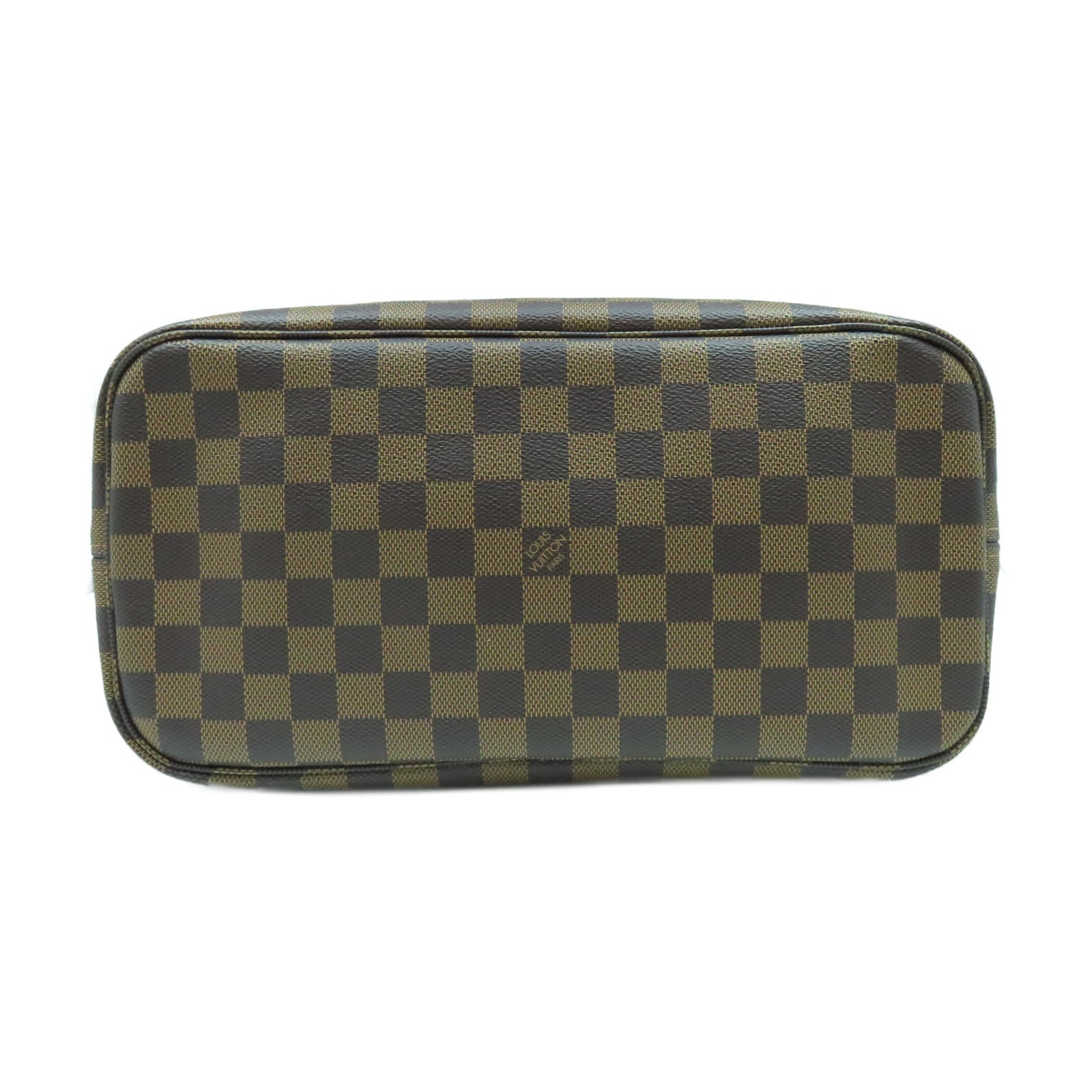 LOUIS VUITTON 【激減優惠】Damier Neverfull MM金扣手挽袋啡色