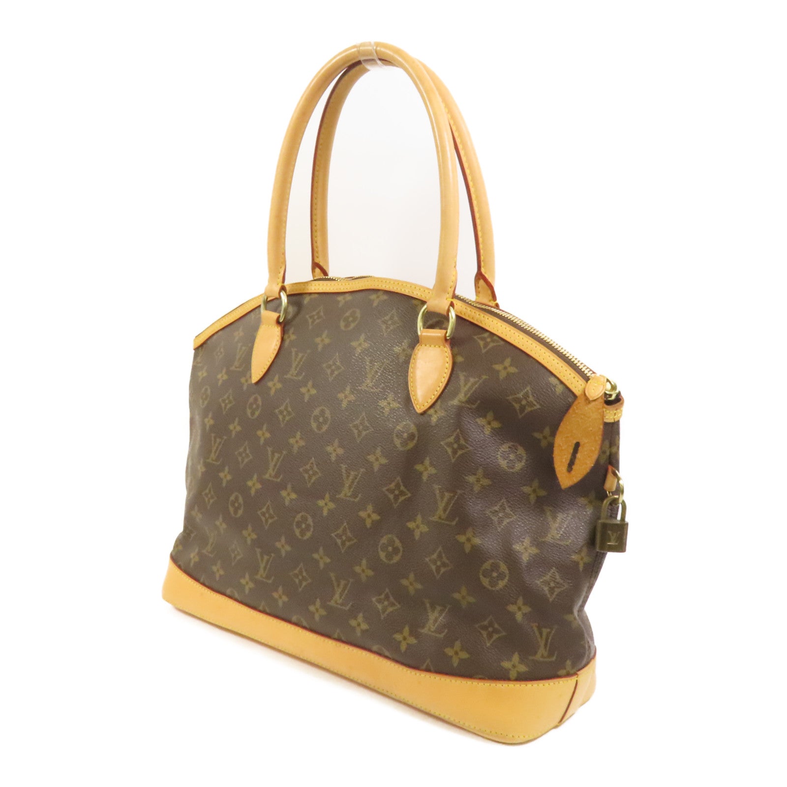 LOUIS VUITTON Monogram Lockit Horizontal Hand Bag金扣手挽袋