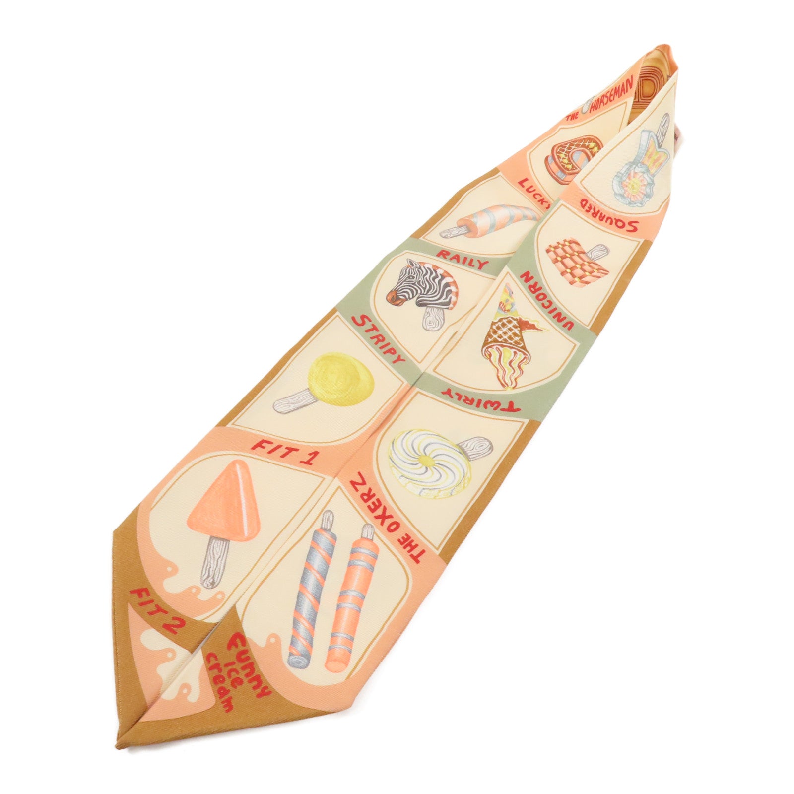 HERMES 絲質Twilly絲巾