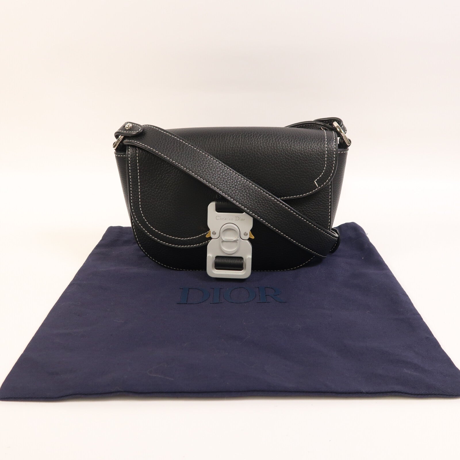 Dior 牛皮皮革Mini Saddle Messenger肩背袋