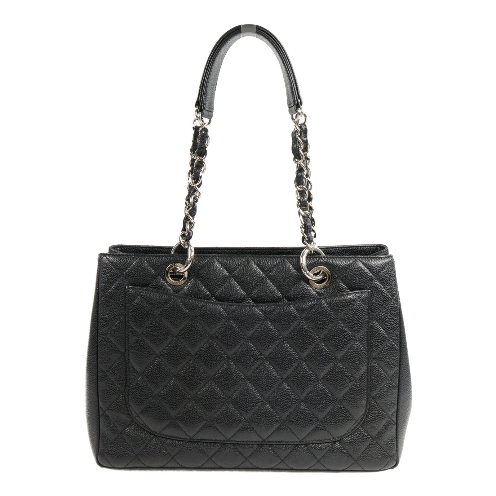 CHANEL 牛皮皮革GST Grand Shopping Tote Bag鏈帶手挽袋