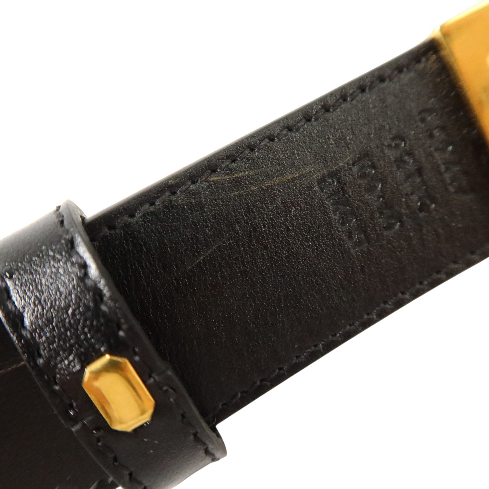 GUCCI 塗層皮革Reversible Belt 100cm金扣皮帶