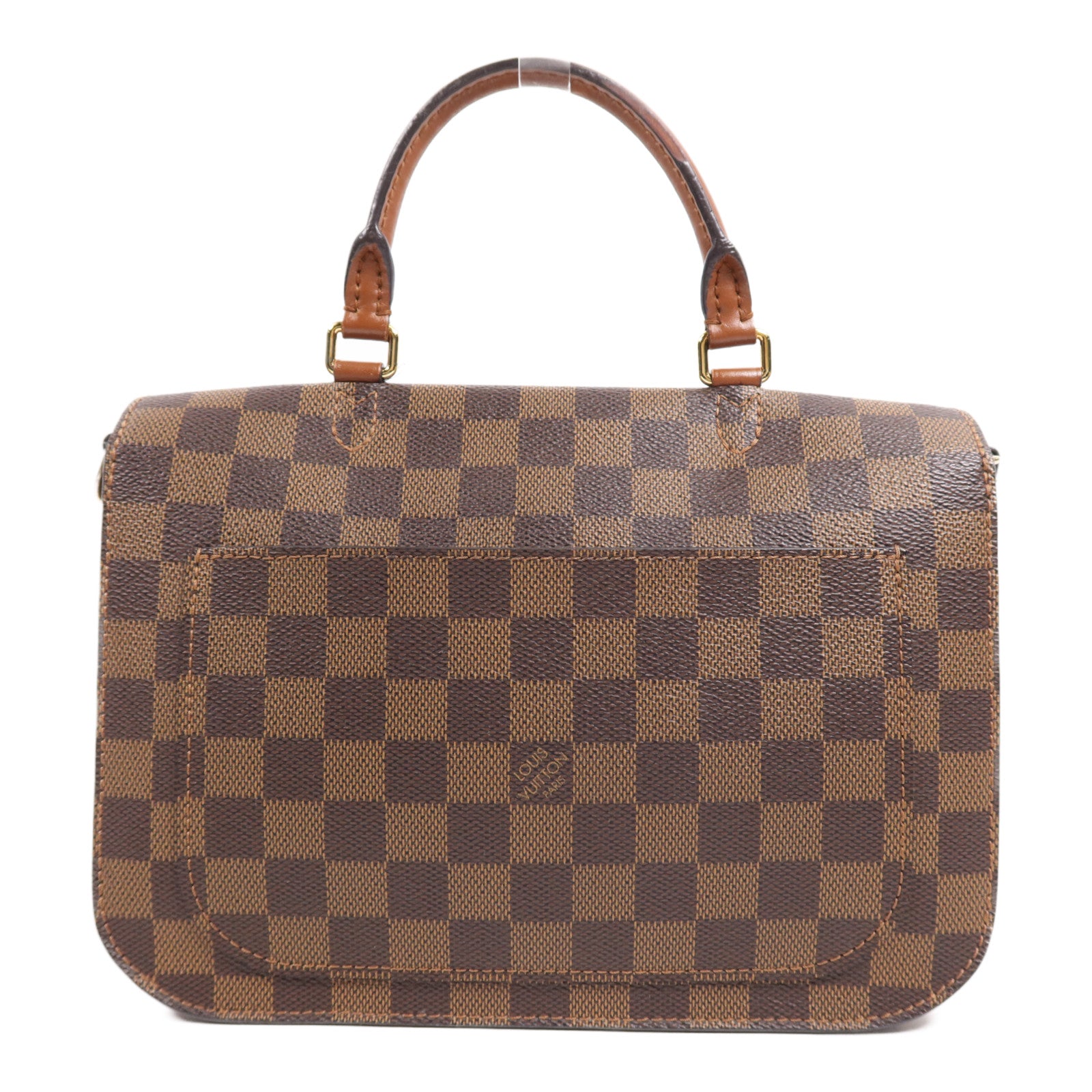 LOUIS VUITTON Damier Beaumarchais金扣手挽肩背兩用袋