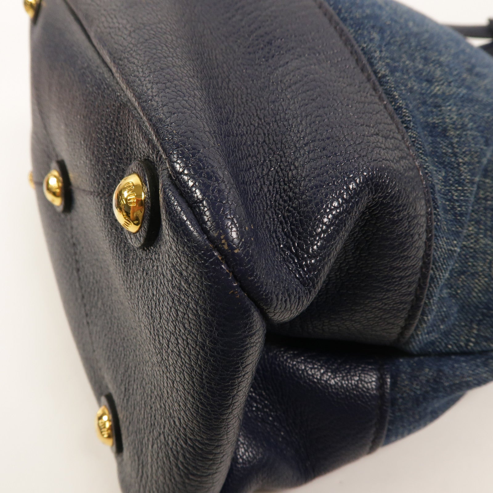 Miu Miu 牛仔布2 Way Shoulder手挽肩背兩用袋