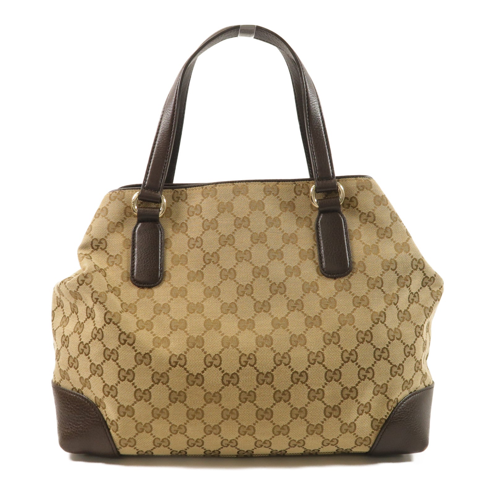 GUCCI 帆布Horsebit金扣手挽袋