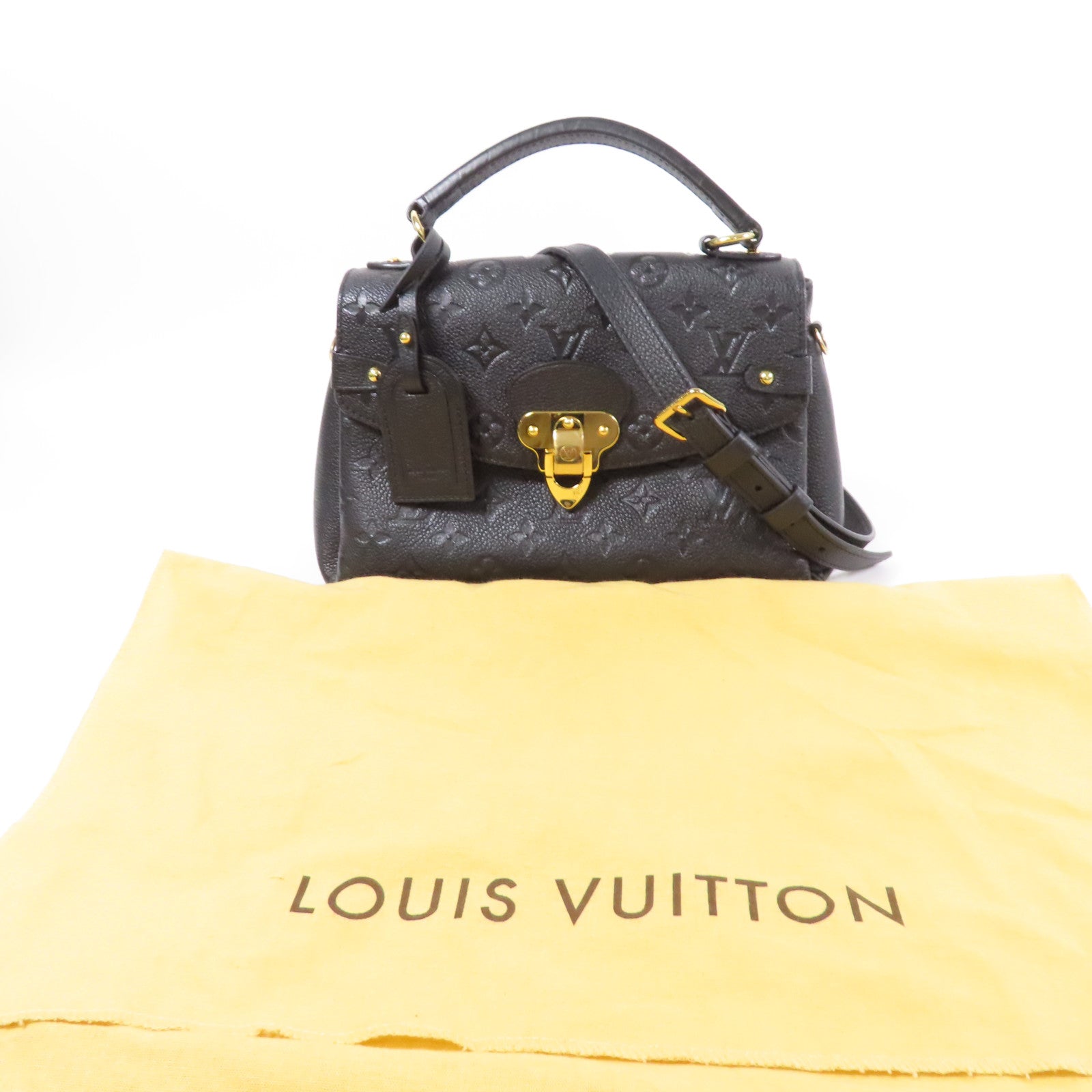LOUIS VUITTON Monogram Empreinte Georges BB金扣手挽肩背兩用袋