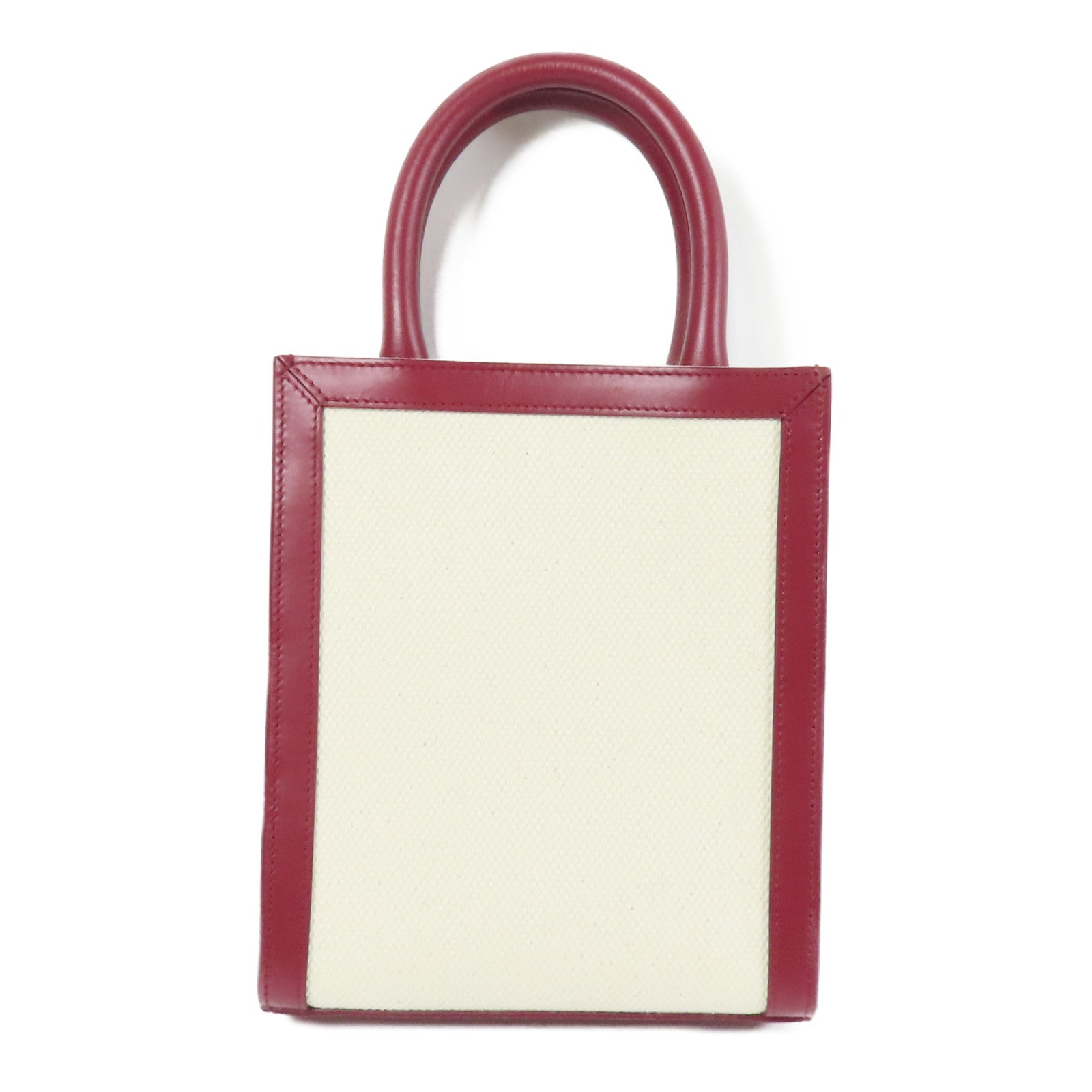 CELINE 帆布Mini Vertical Cabas金扣手挽肩背兩用袋