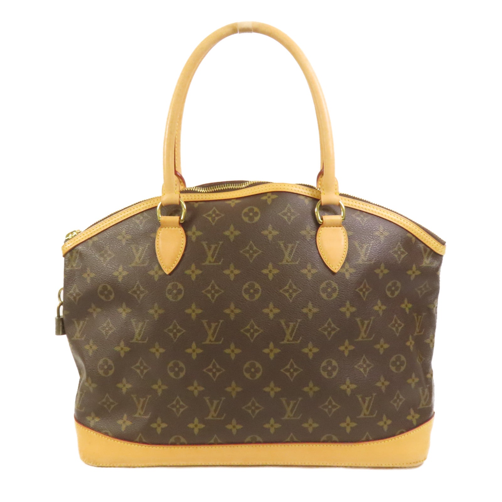 LOUIS VUITTON Monogram Lockit Horizontal Hand Bag金扣手挽袋