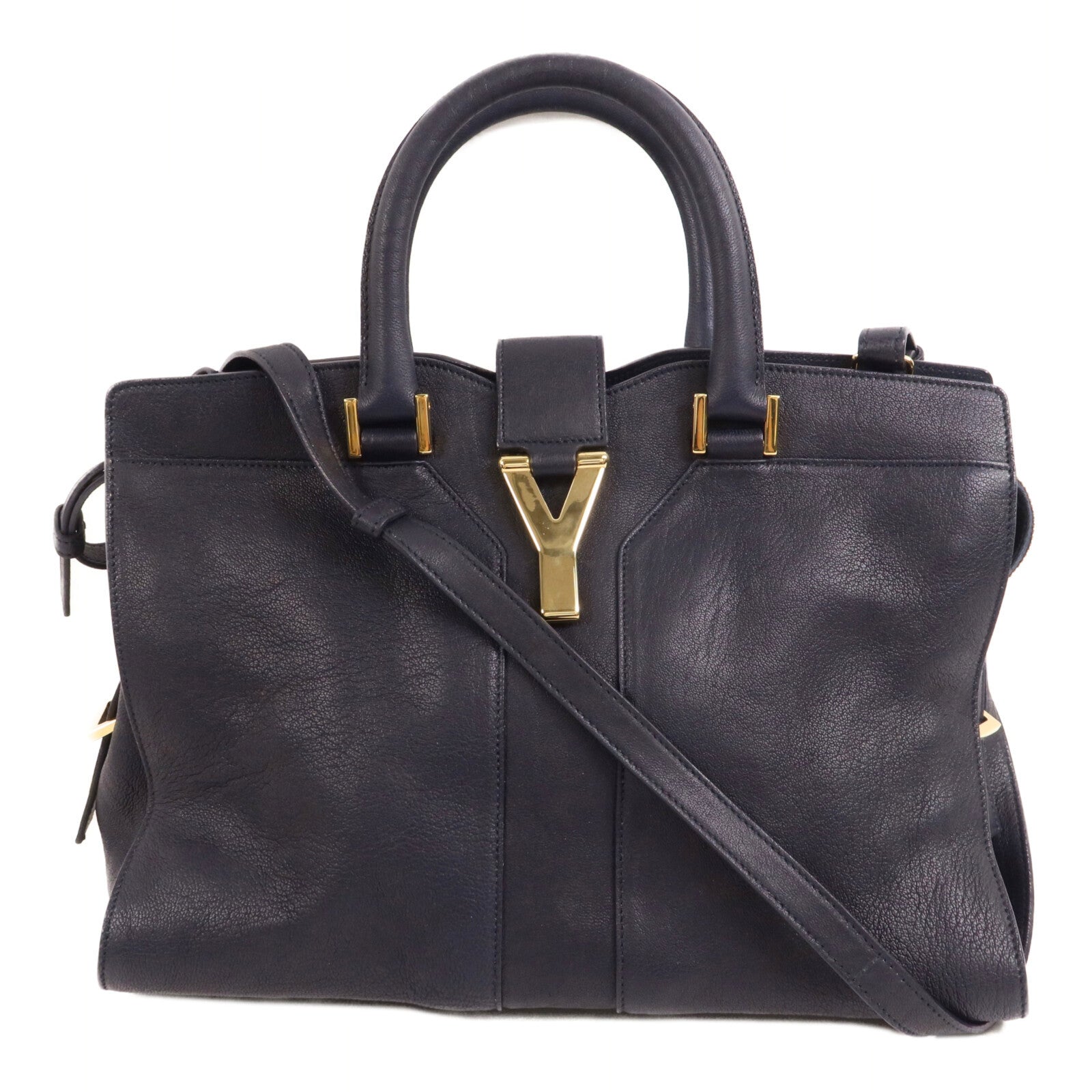 YVES SAINT LAURENT 牛皮皮革Cabas Chyc手挽肩背兩用袋
