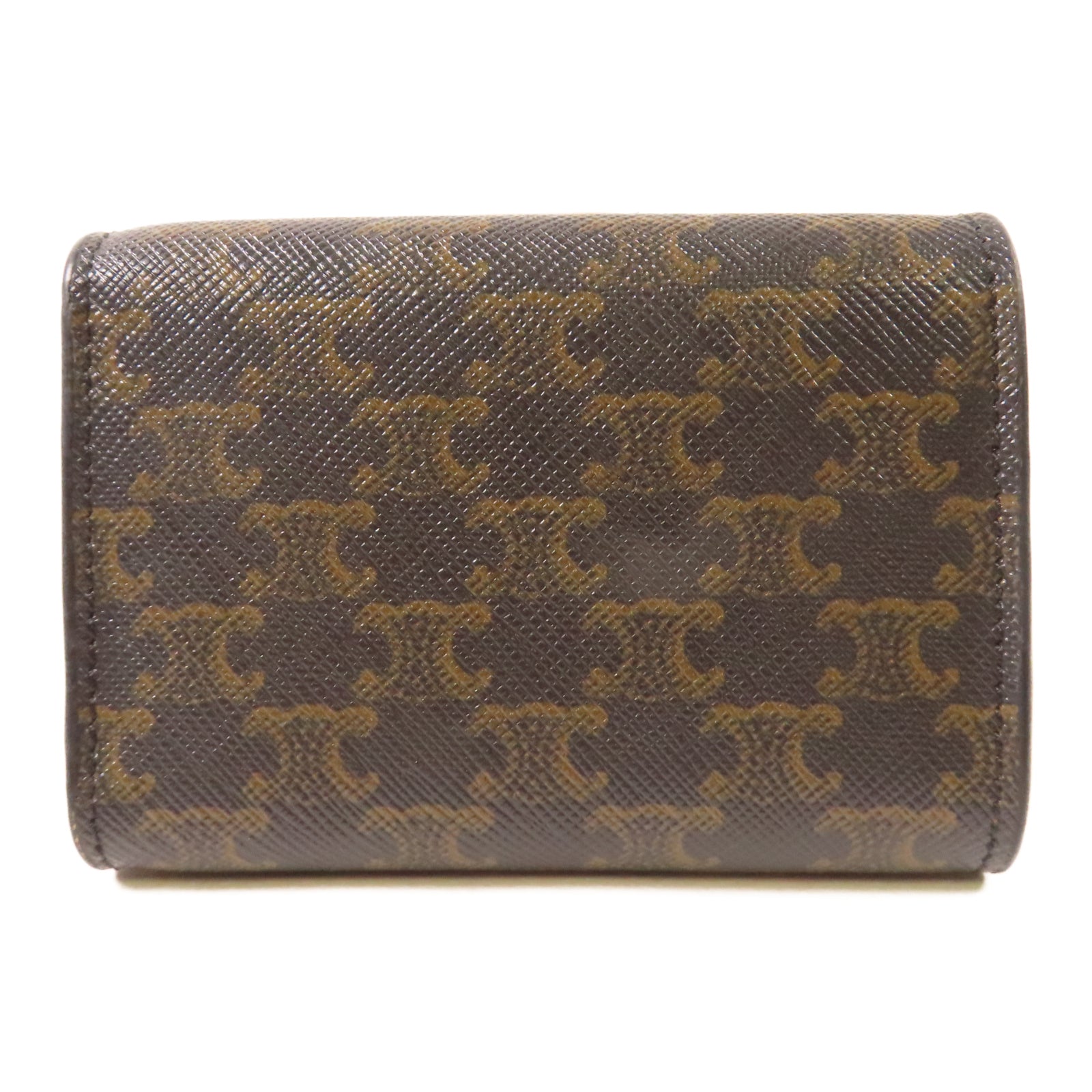 CELINE 塗層帆布Wallet金扣錢包啡色
