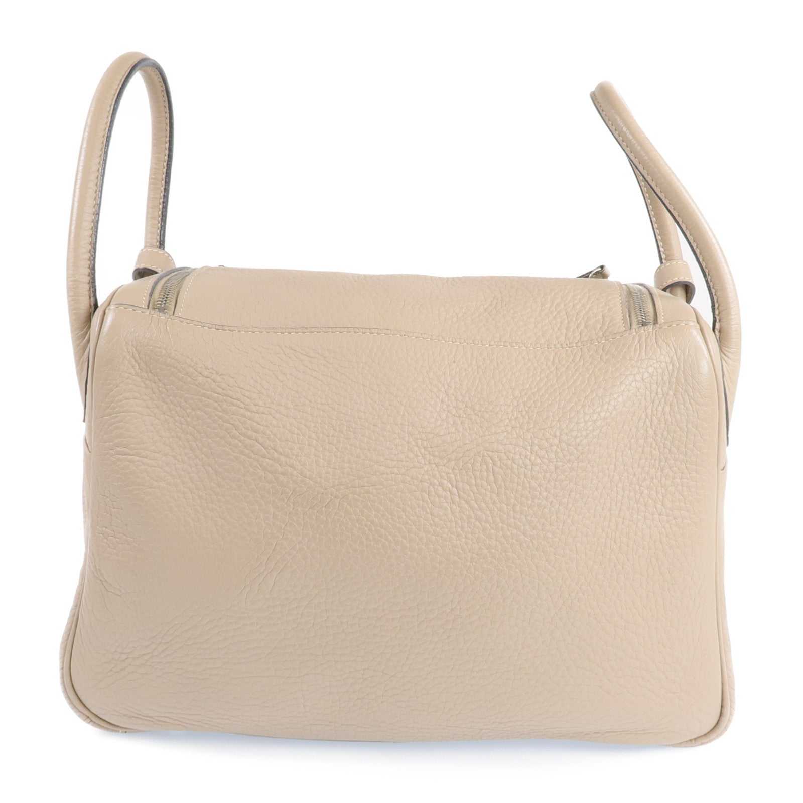 HERMES Clemence皮革Lindy 30銀扣肩背袋