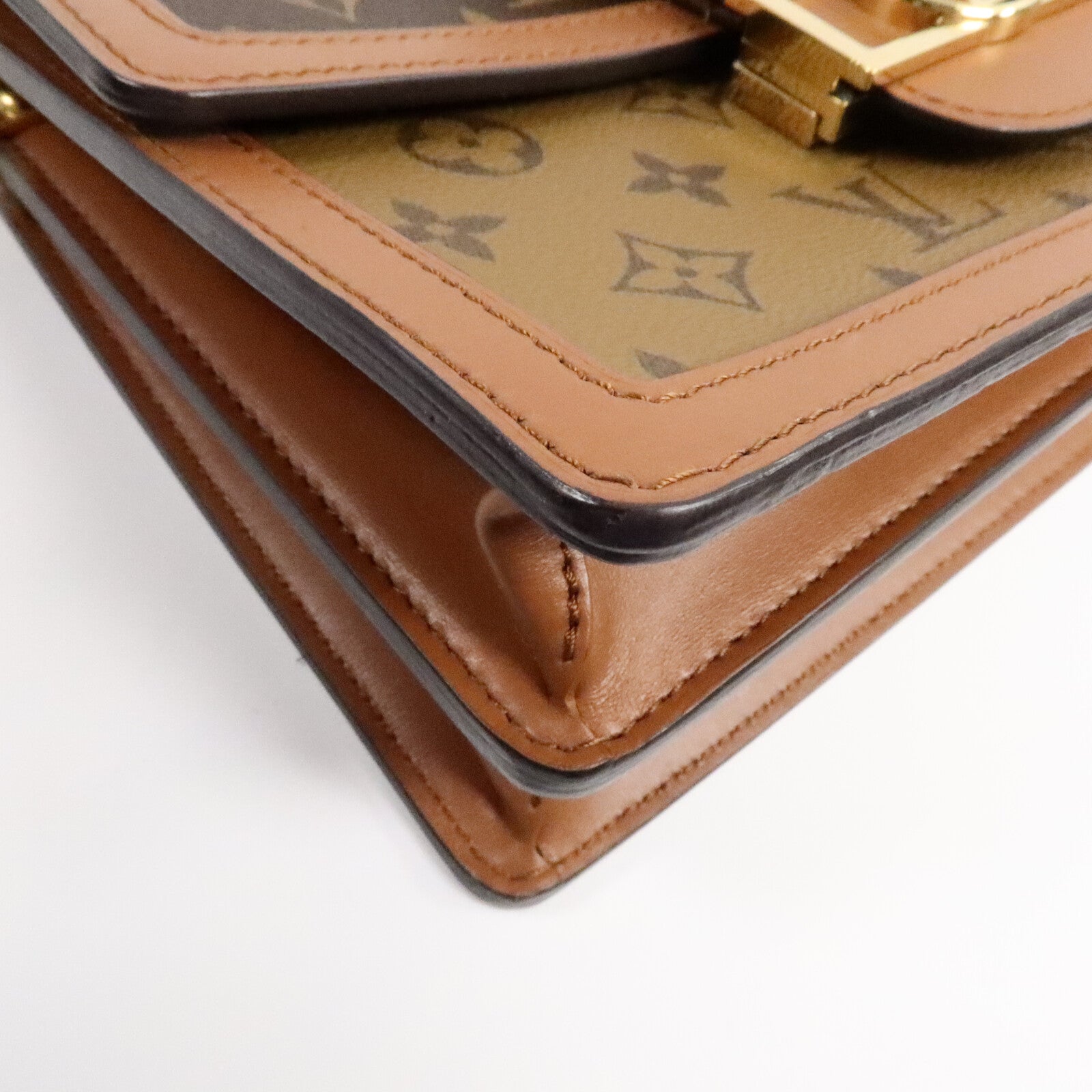 LOUIS VUITTON Monogram Reverse Dauphine MM肩背袋