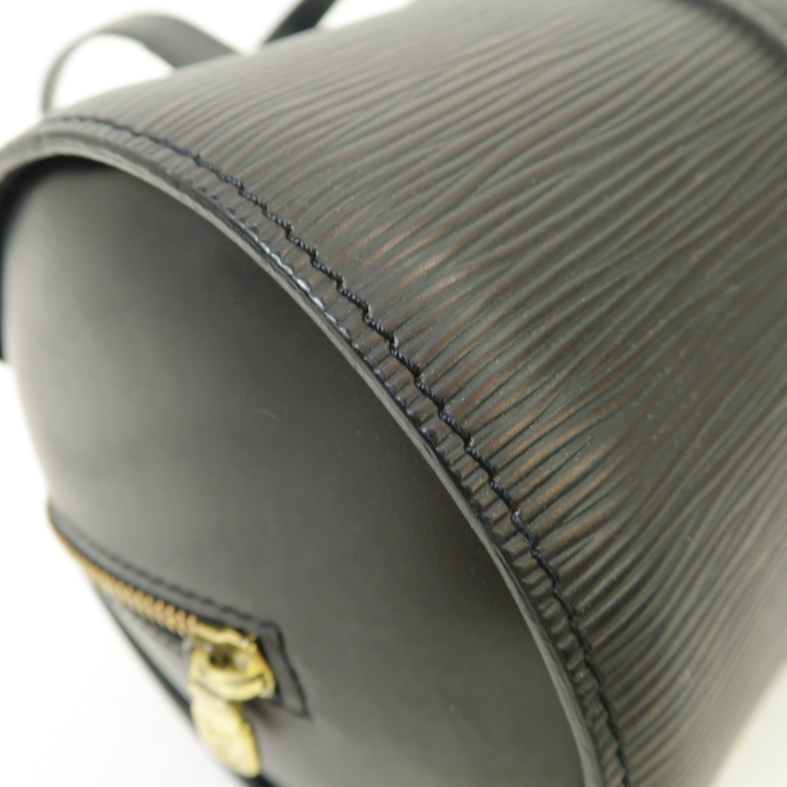 LOUIS VUITTON 【激減優惠】Epi Soufflot金扣手挽袋黑色