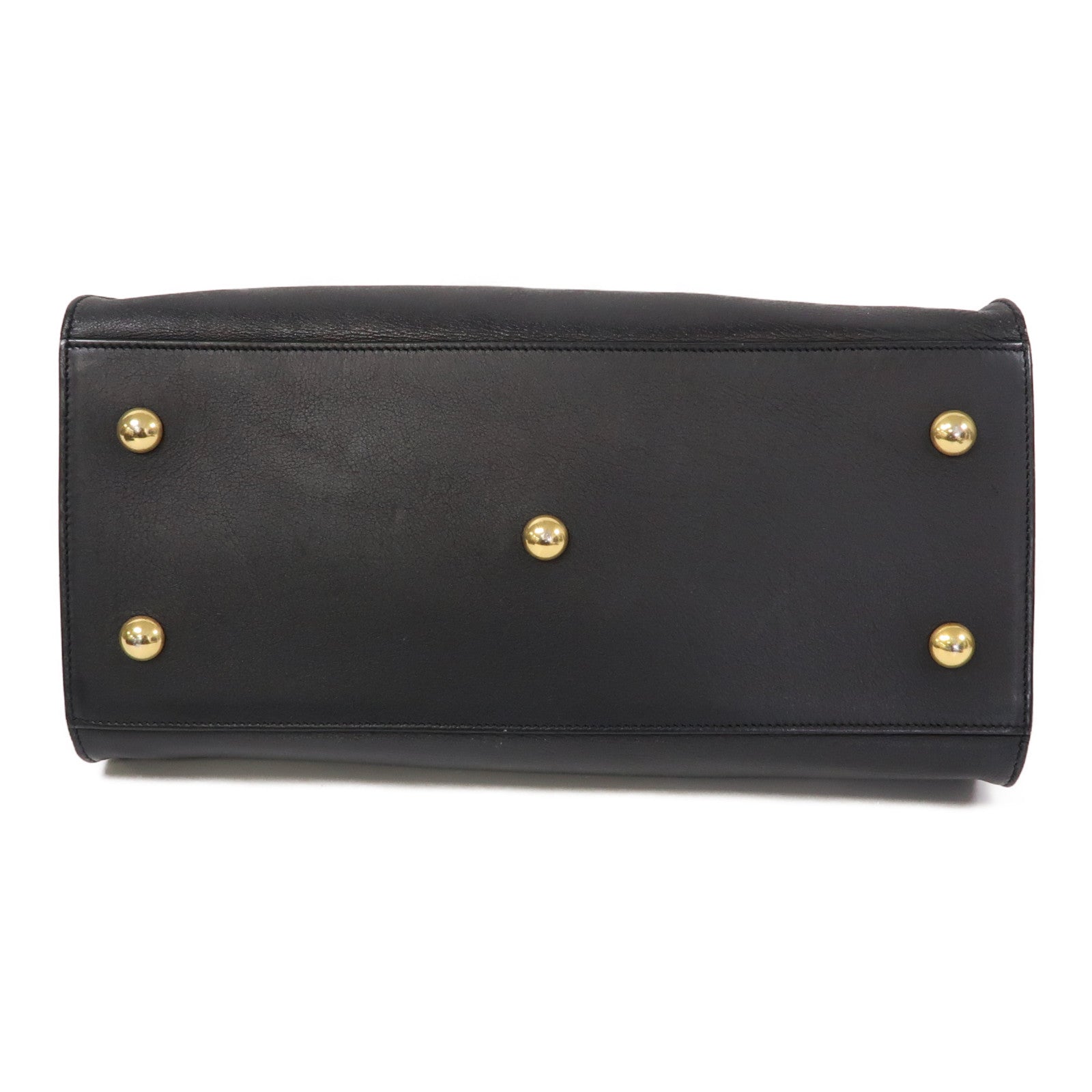 YVES SAINT LAURENT 牛皮皮革Cabas Y 2 way Shoulder bag金扣手挽肩背兩用袋黑色