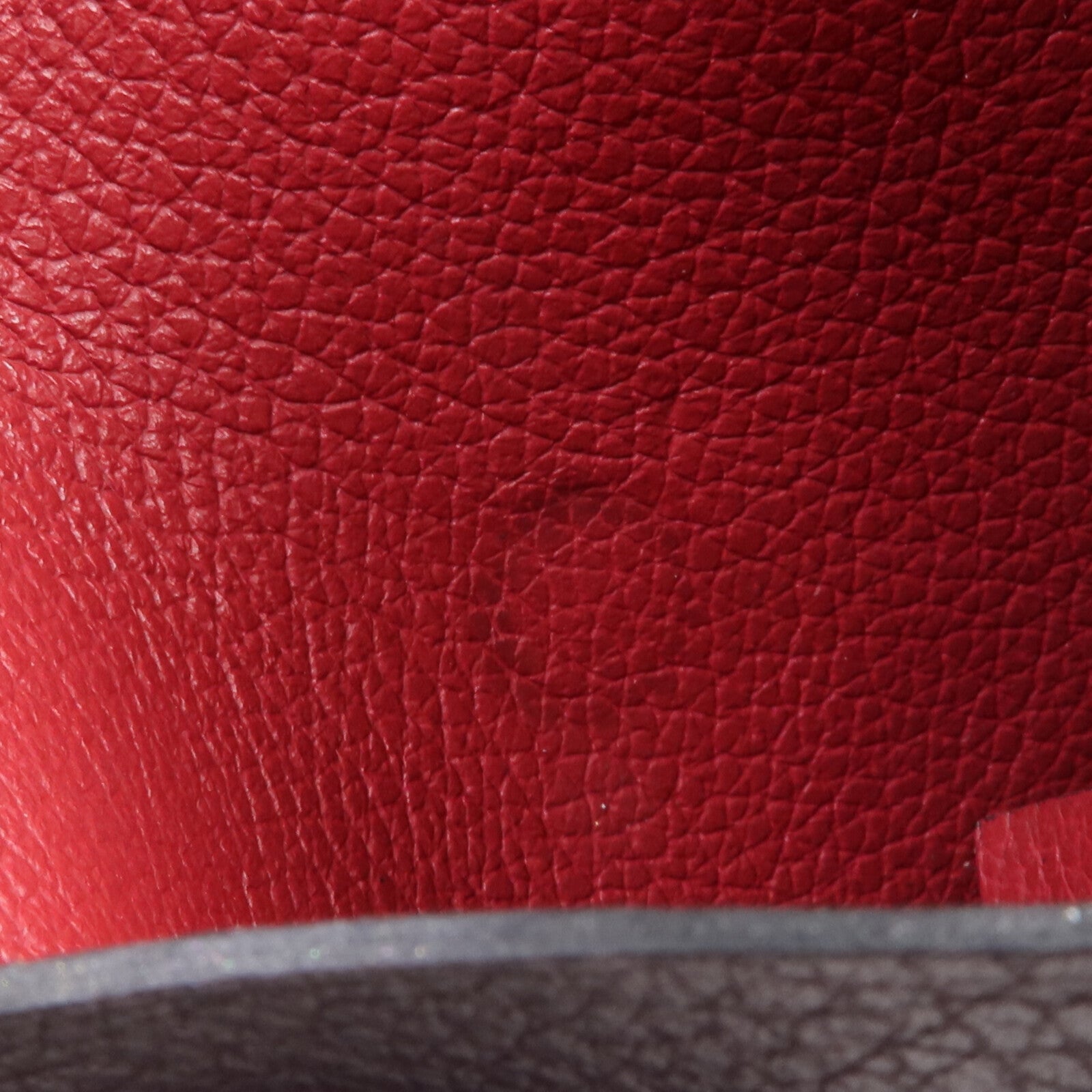 HERMES Chevre皮革Bastia銀扣零錢包Anemone