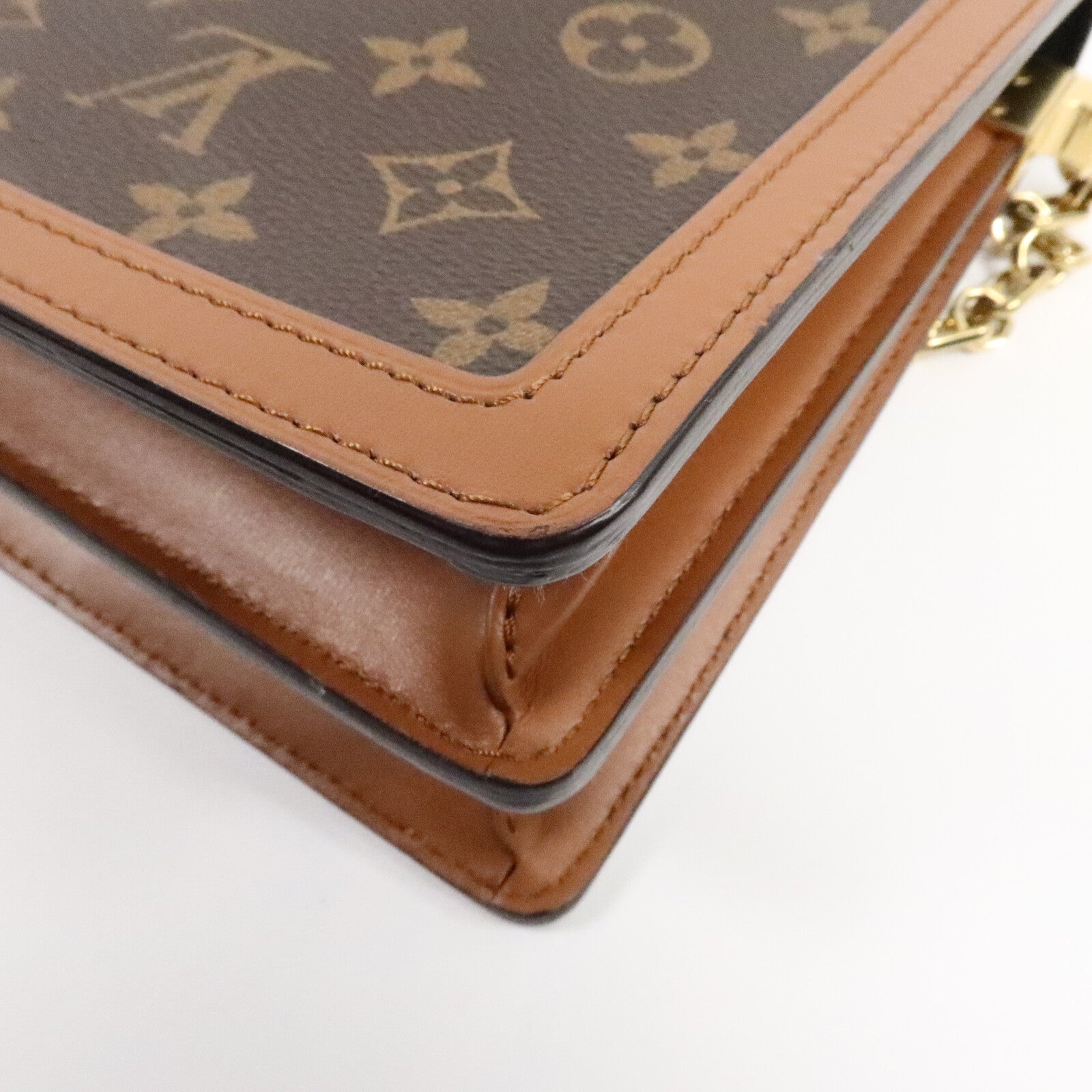 LOUIS VUITTON Monogram Reverse Dauphine MM肩背袋