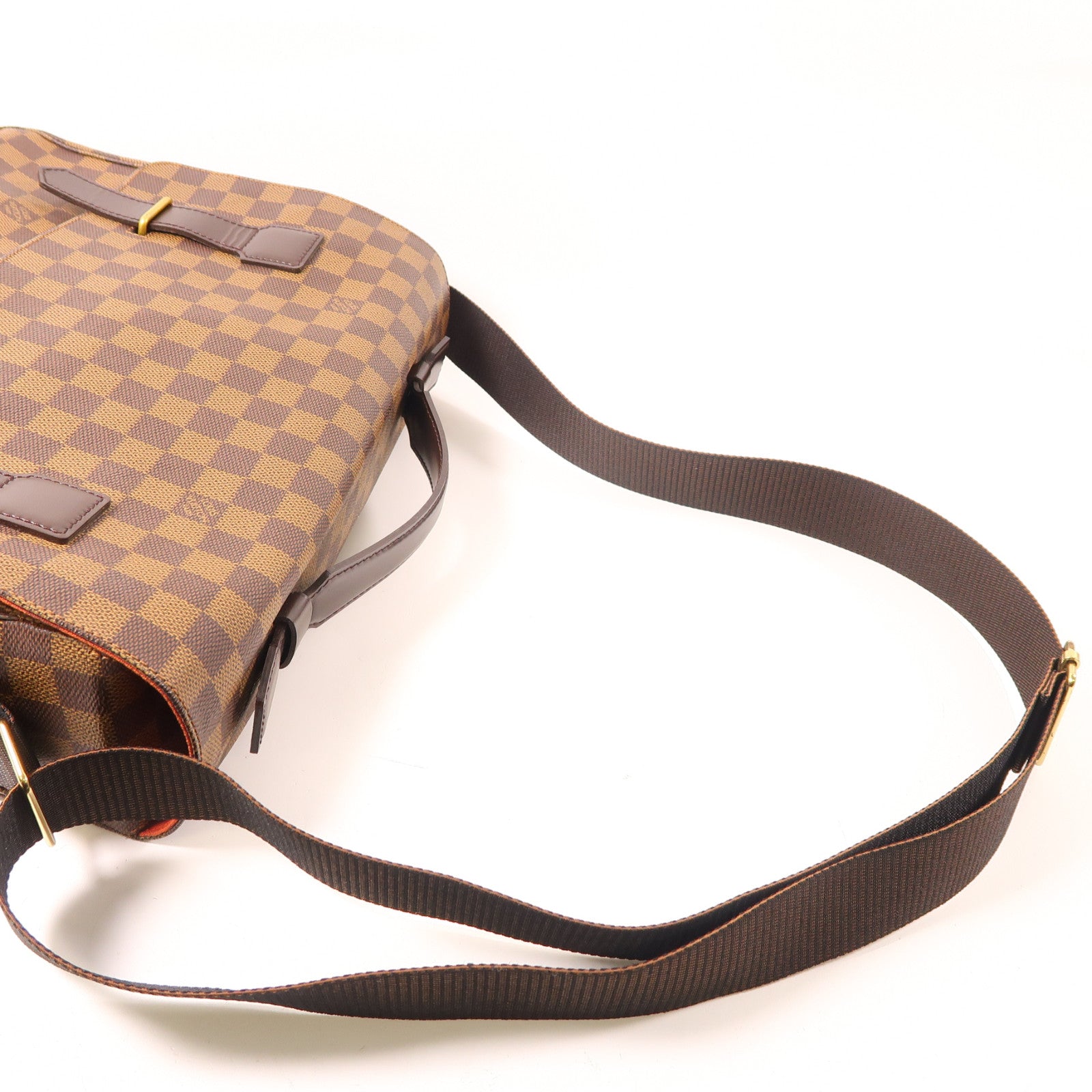 LOUIS VUITTON Damier Broadway金扣手挽肩背兩用袋啡色
