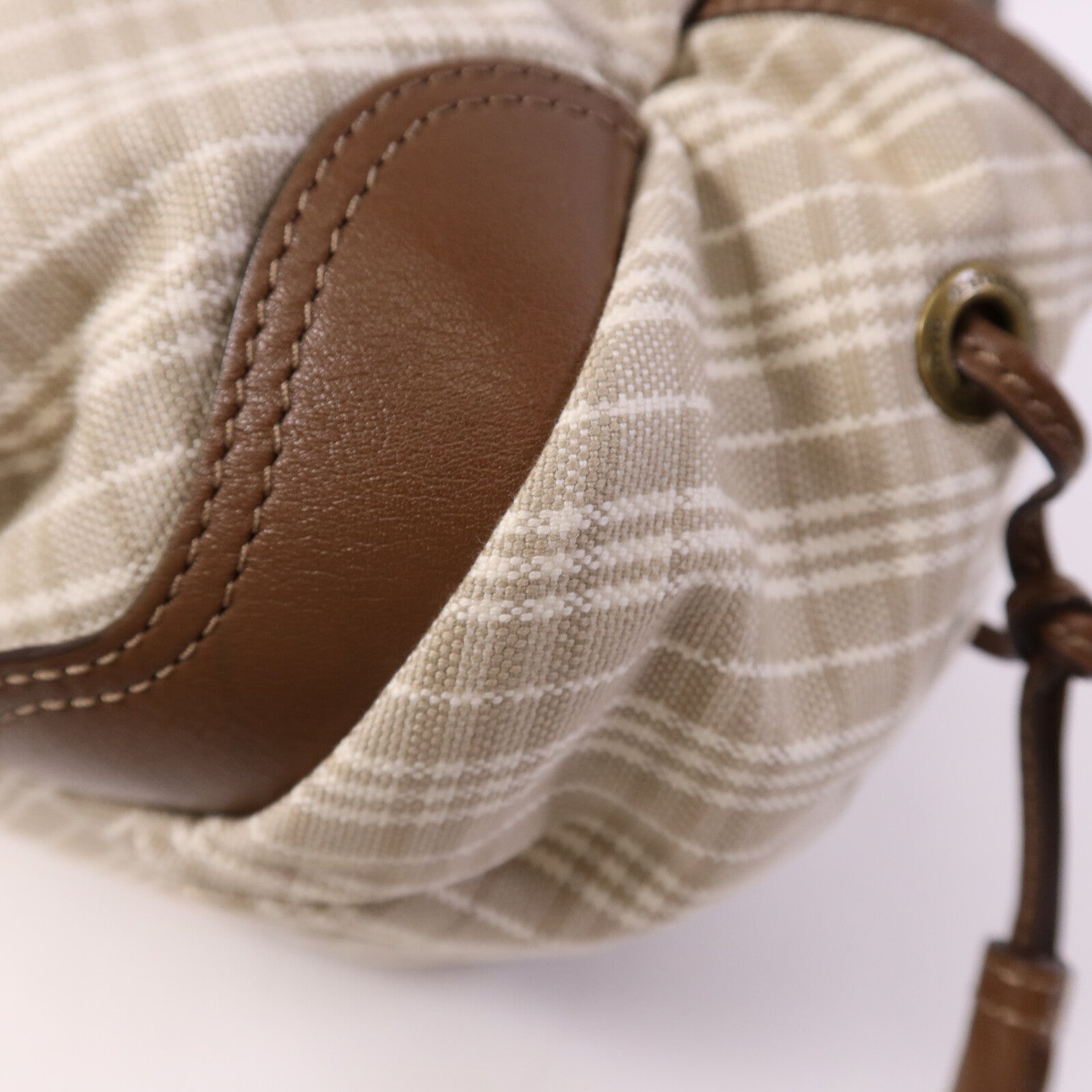 BURBERRY 帆布2 Way Shoulder Bag金扣手挽肩背兩用袋
