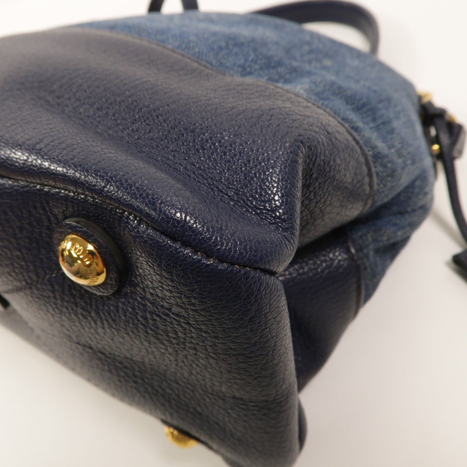 Miu Miu 牛仔布2 Way Shoulder手挽肩背兩用袋