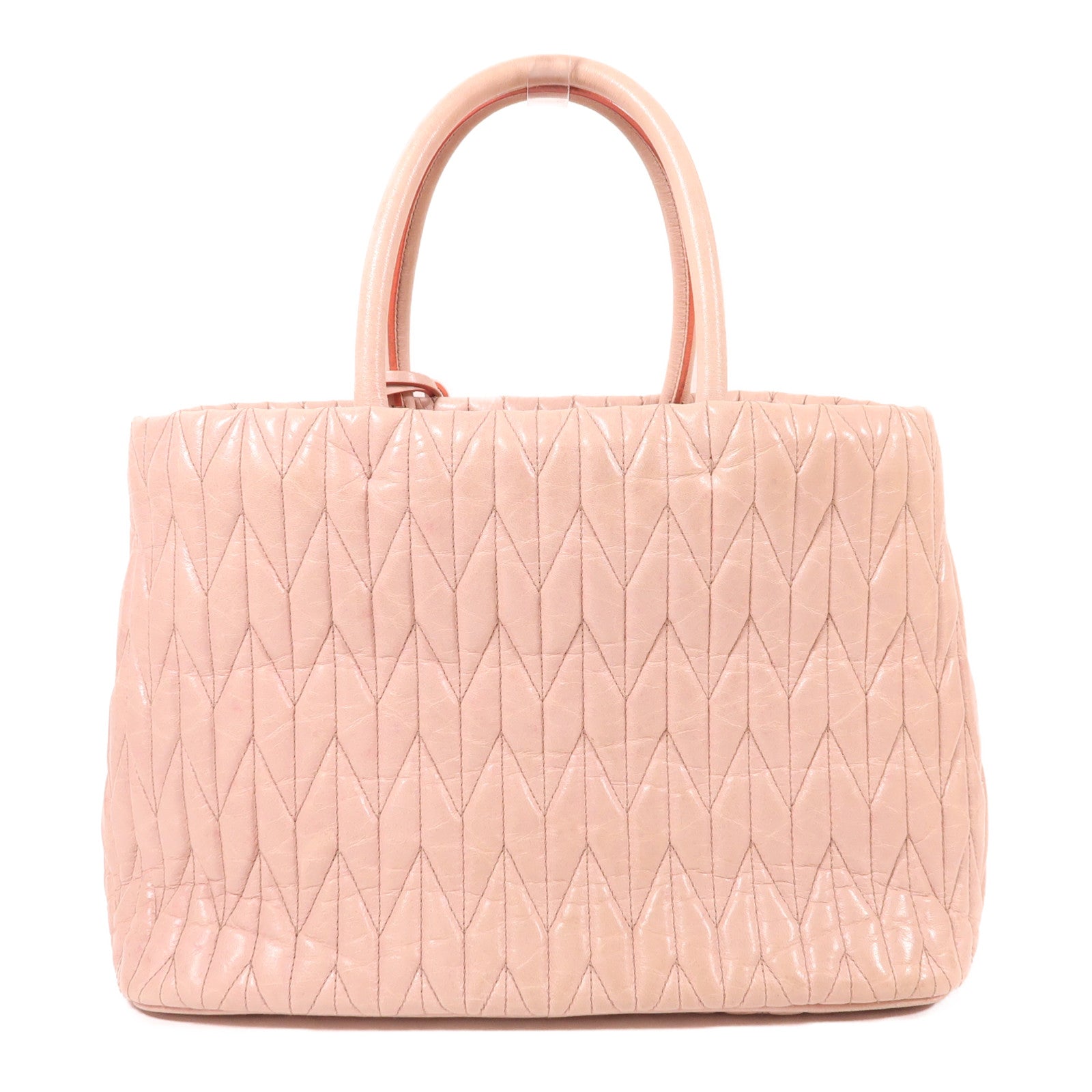 Miu Miu 牛皮皮革Matelasse金扣手挽肩背兩用袋