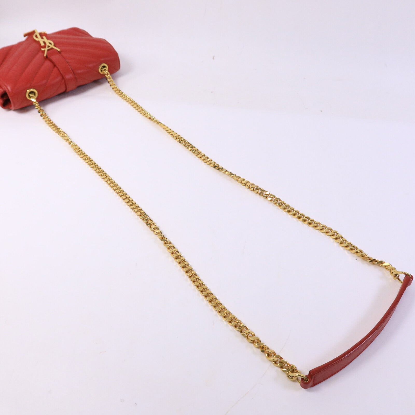 SAINT LAURENT 牛皮皮革Classic Baby鏈帶肩背袋