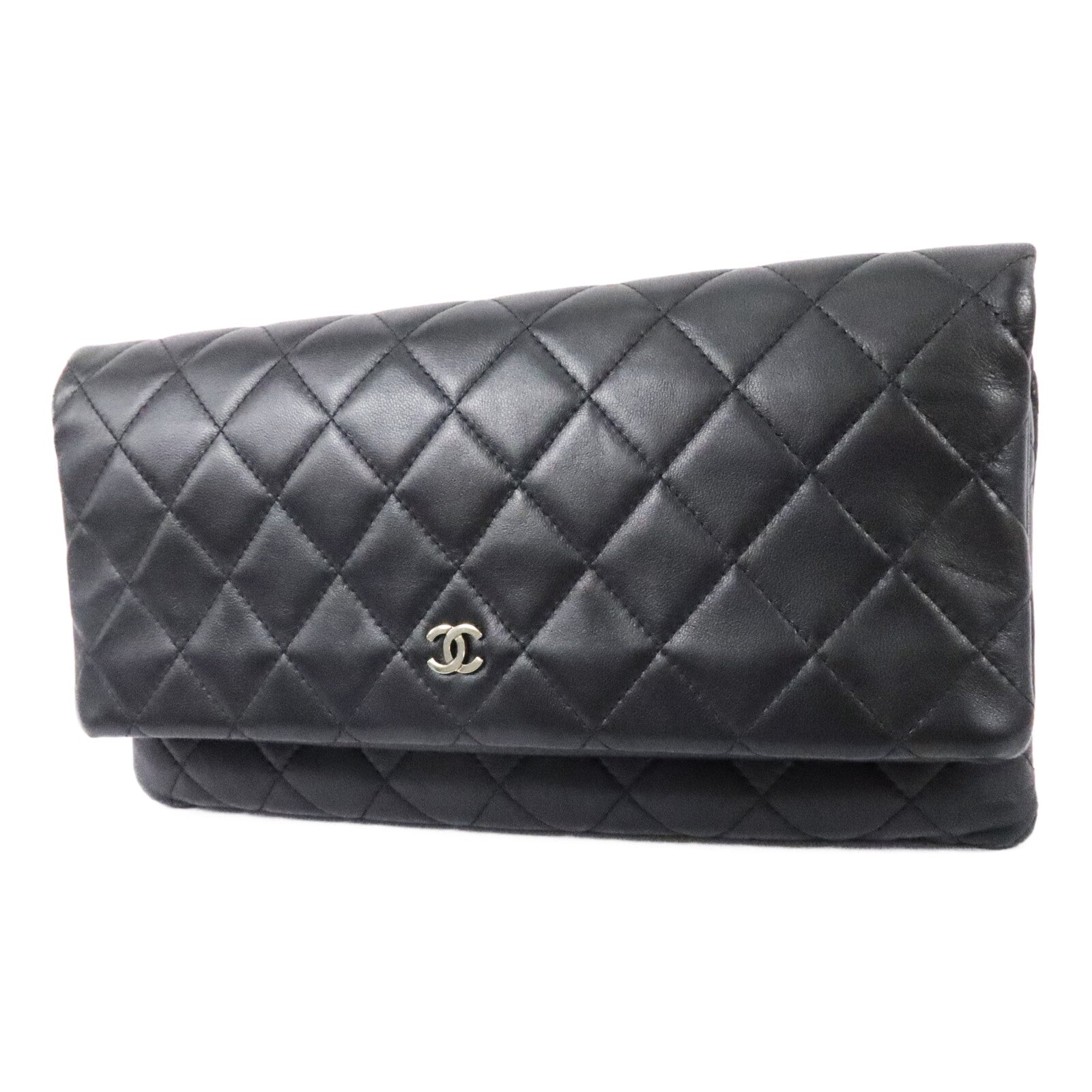CHANEL 羊皮皮革Fold Over Clutch手拿包