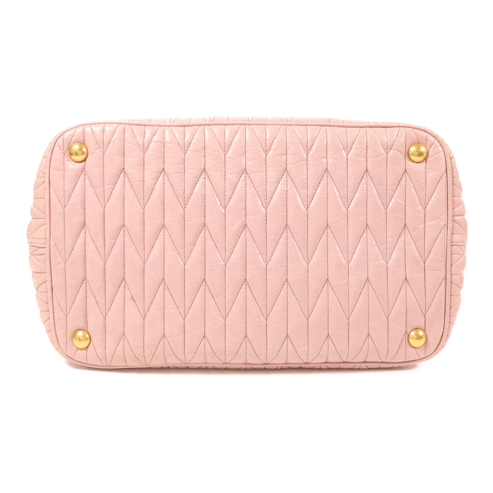 Miu Miu 牛皮皮革Matelasse金扣手挽肩背兩用袋