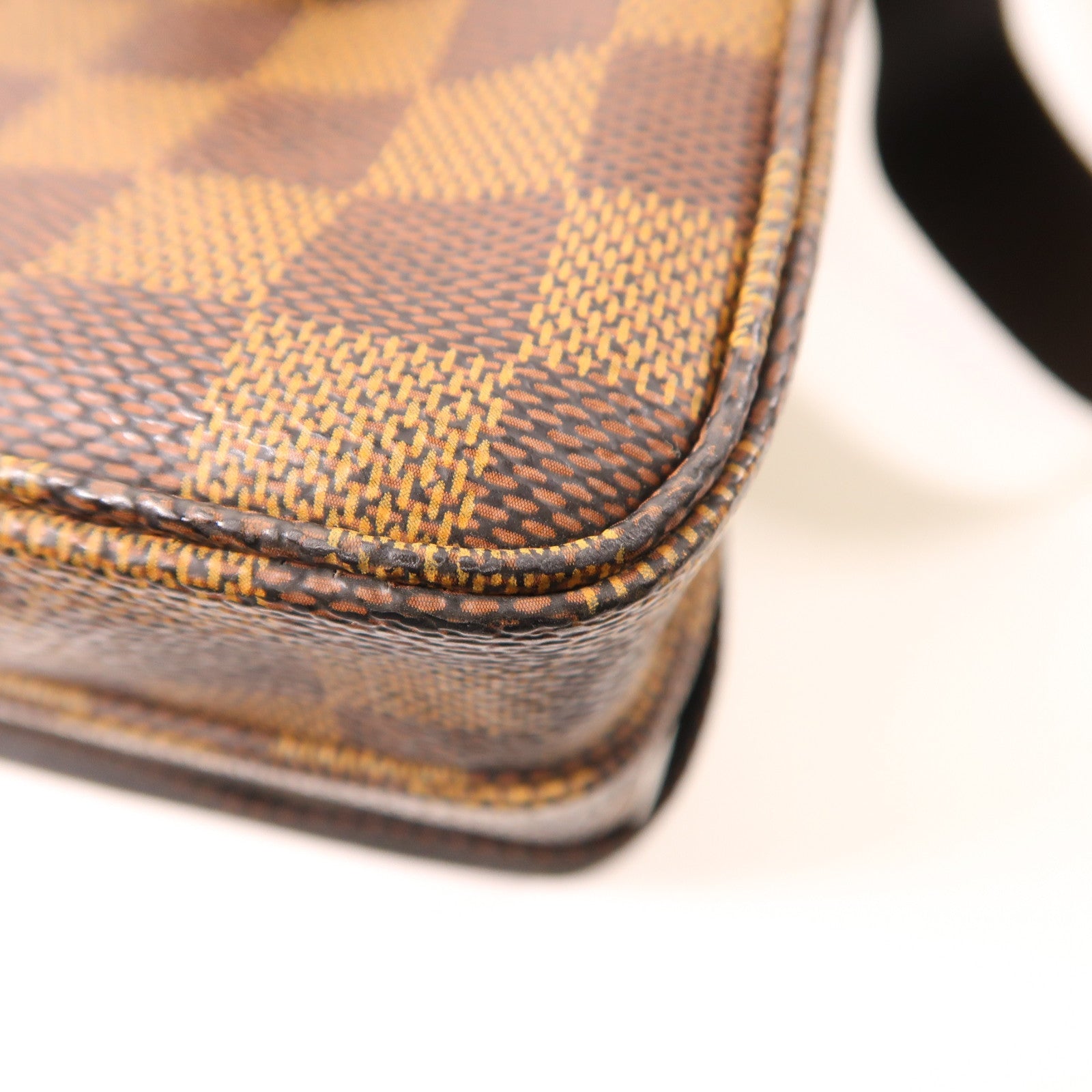 LOUIS VUITTON Damier Broadway金扣手挽肩背兩用袋啡色