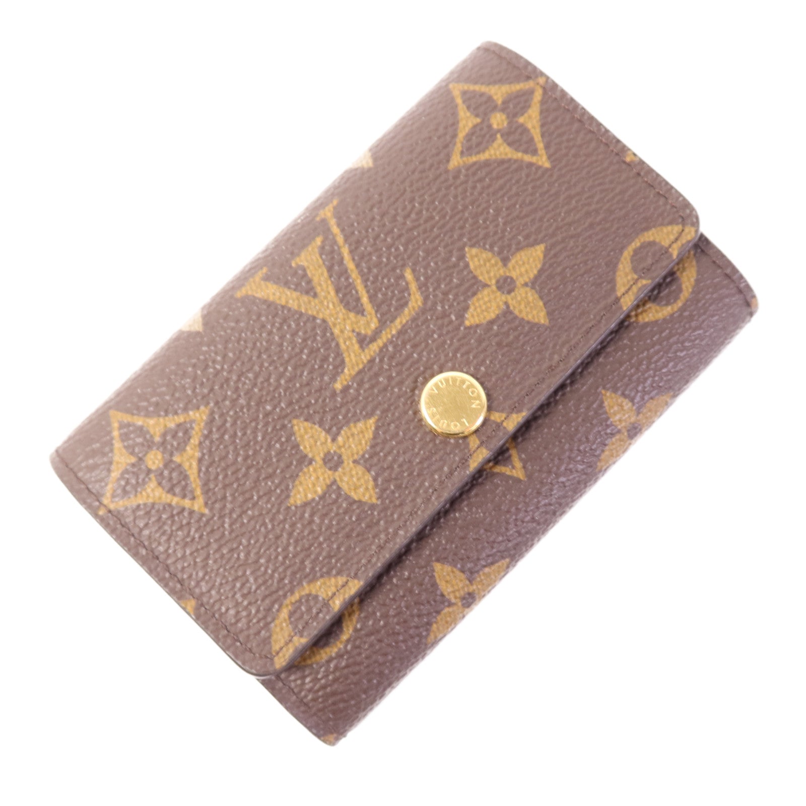 LOUIS VUITTON Monogram 6 Key Holder金扣鎖匙包