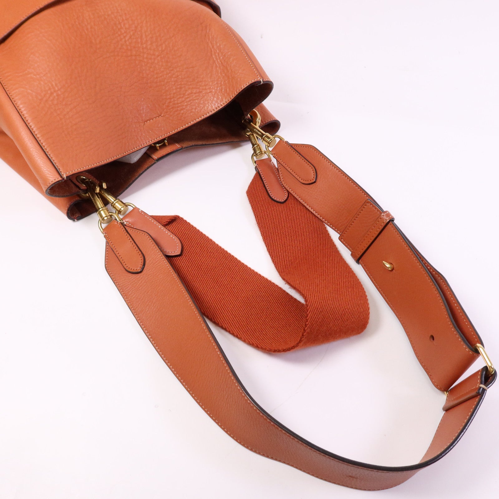 CELINE 牛皮皮革Shoulder Bag金扣肩背袋