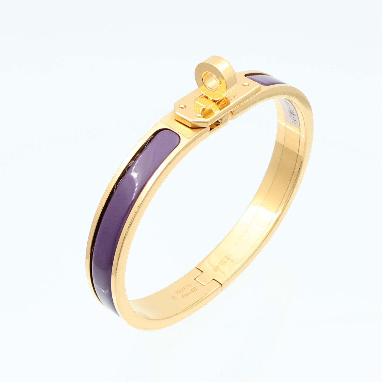 HERMES 金屬/琺瑯Mini Clic Kelly手鐲