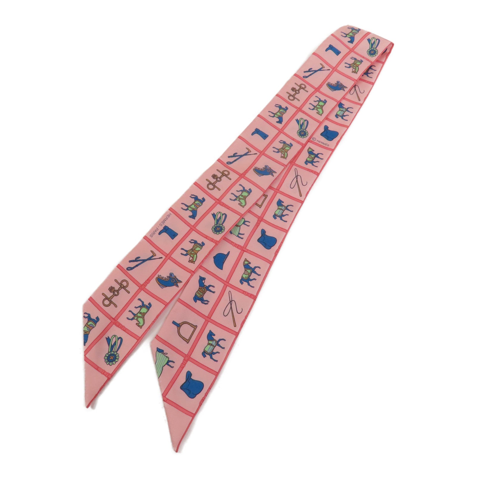 HERMES 絲質Twilly絲巾