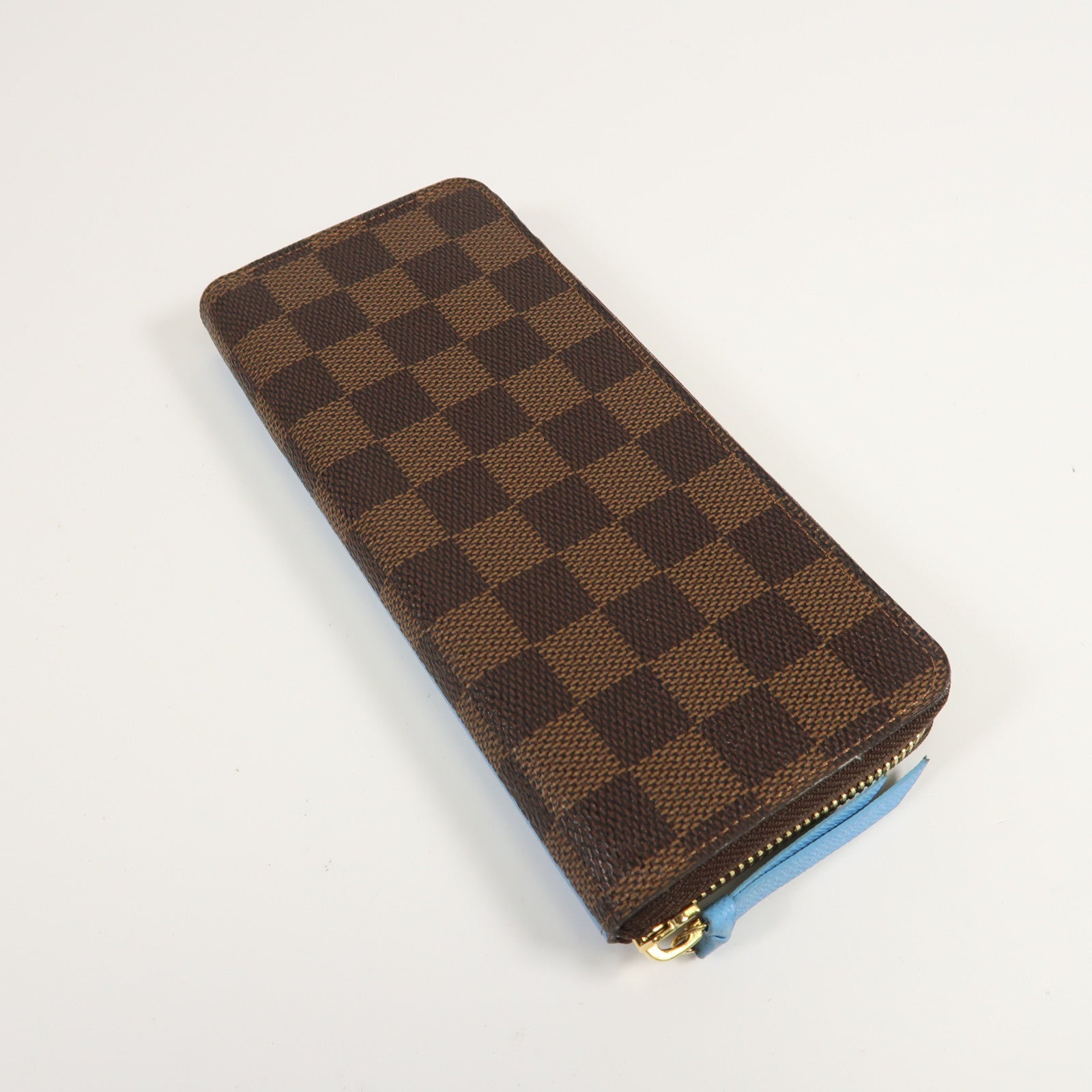 LOUIS VUITTON Damier Portefeuille Clemence金扣長錢包