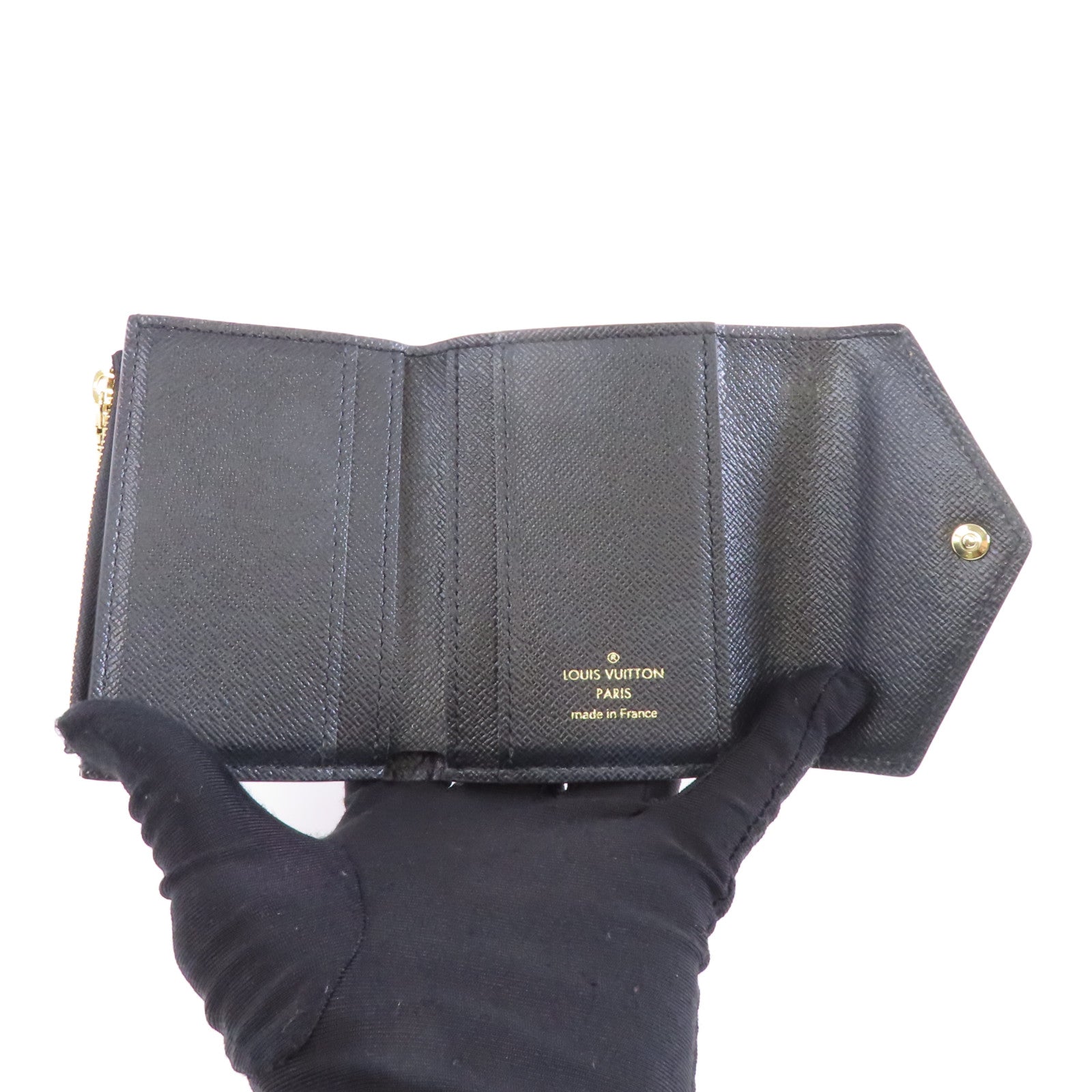 LOUIS VUITTON Monogram Giant Reverse Wallet金扣錢包棕色