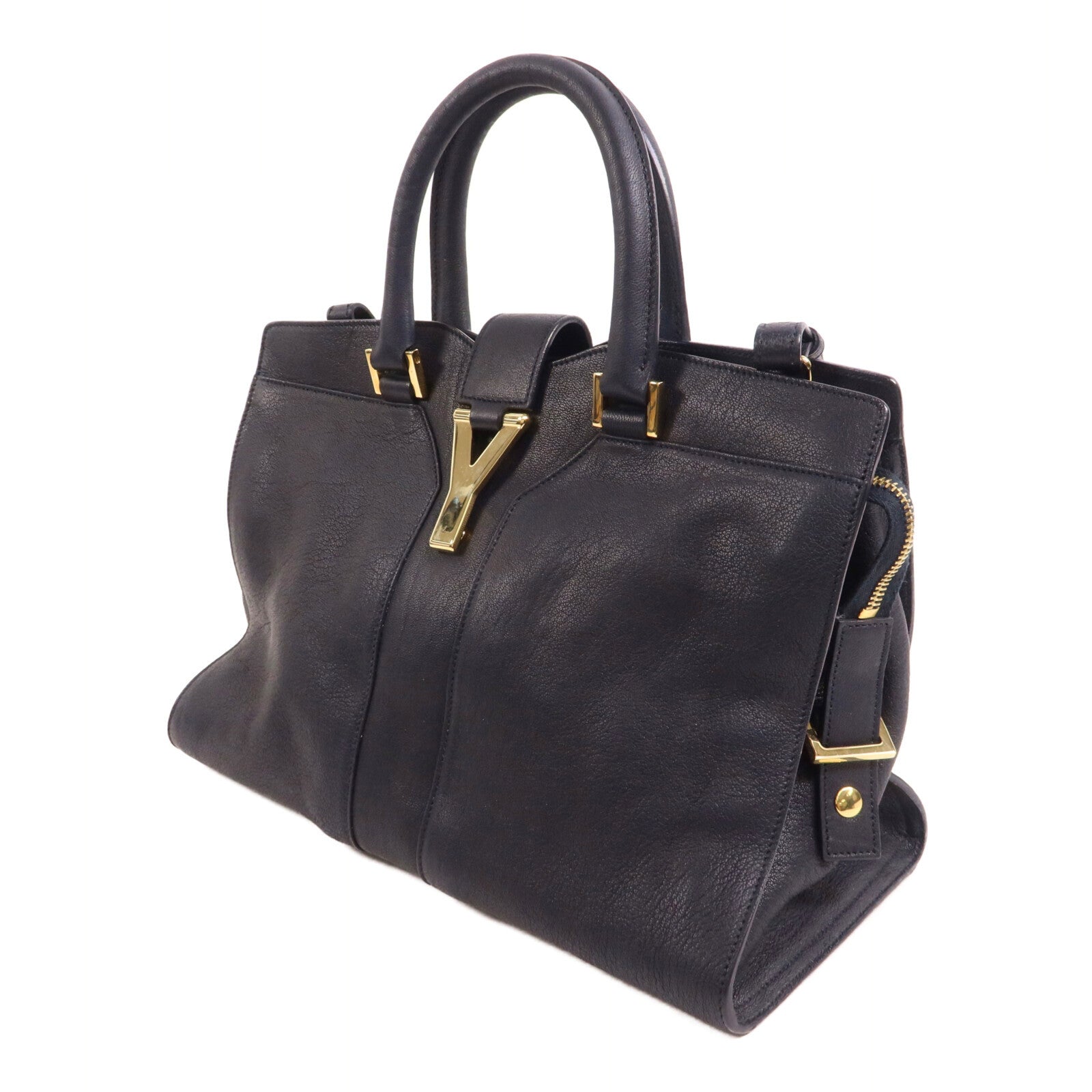 YVES SAINT LAURENT 牛皮皮革Cabas Chyc手挽肩背兩用袋