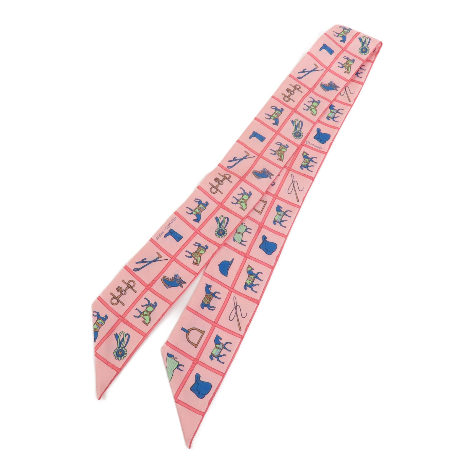 HERMES 絲質Twilly絲巾