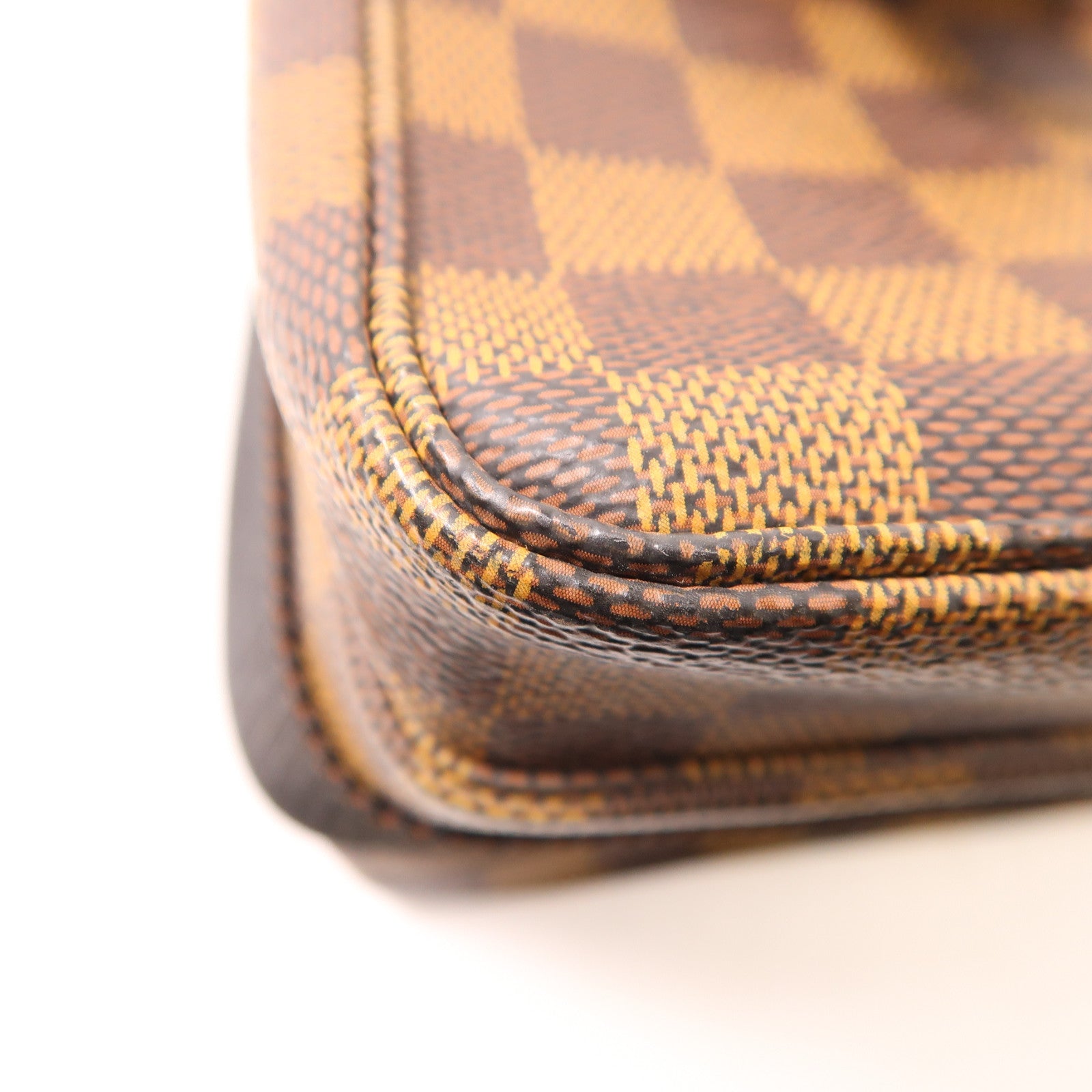 LOUIS VUITTON Damier Broadway金扣手挽肩背兩用袋啡色