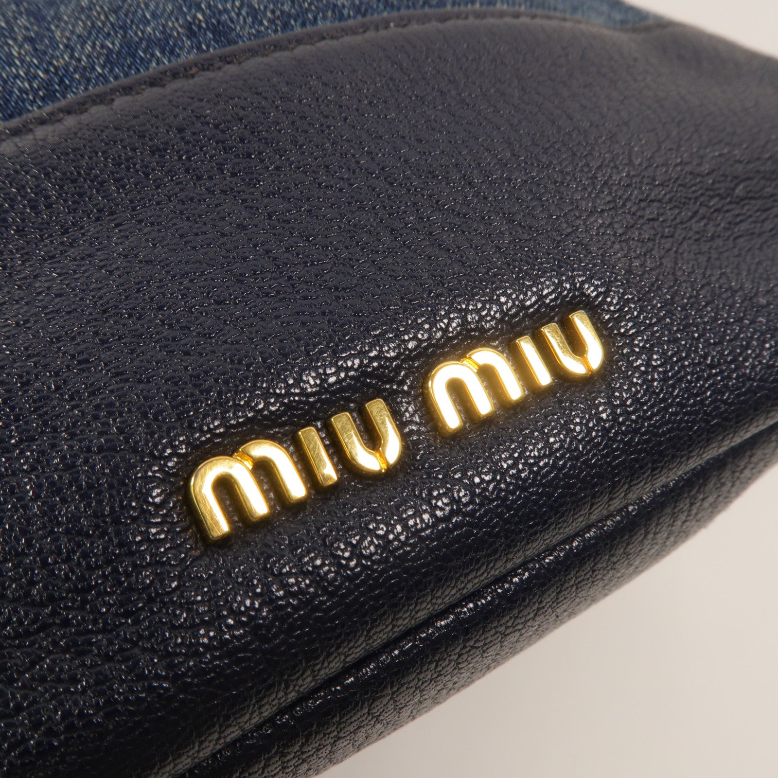 Miu Miu 牛仔布2 Way Shoulder手挽肩背兩用袋